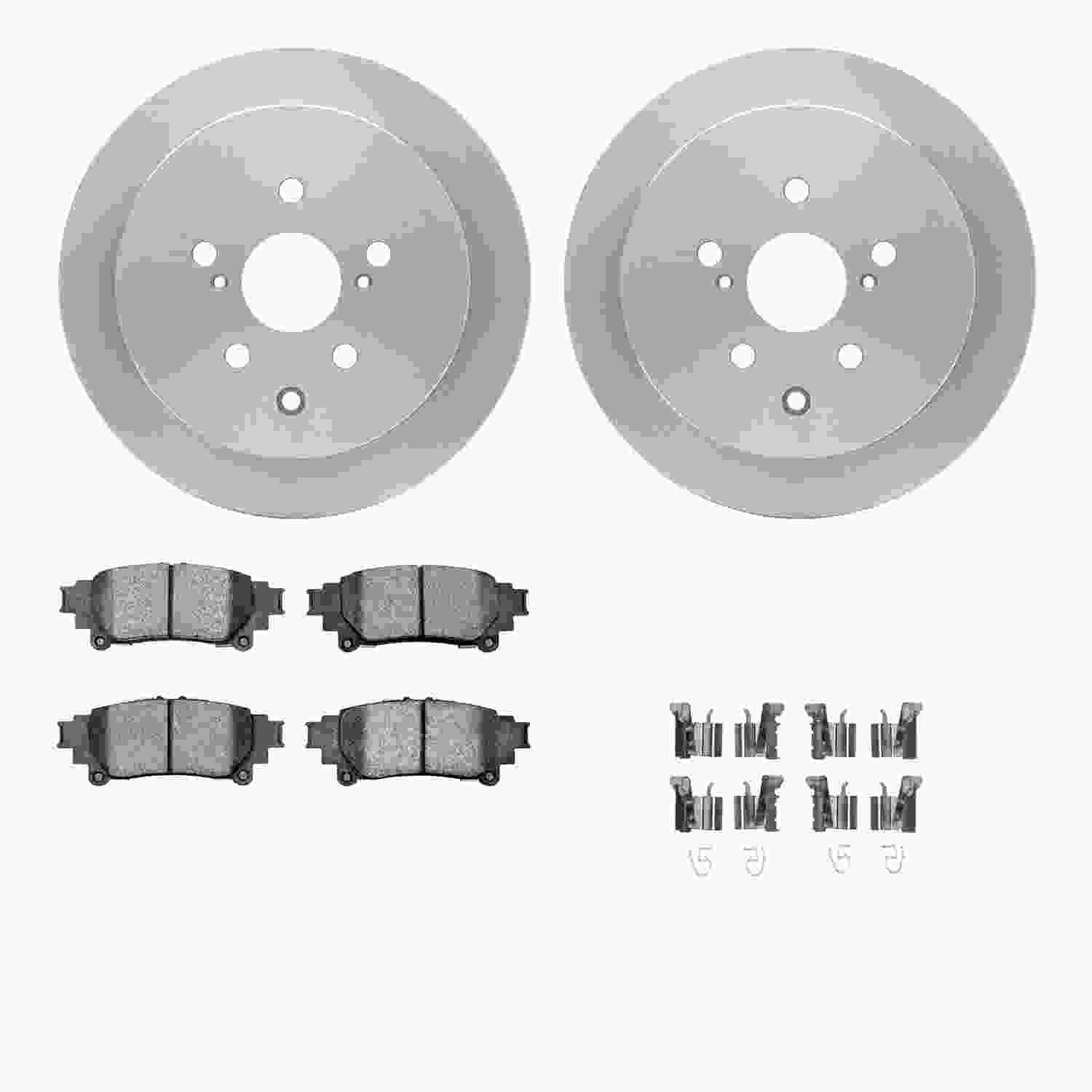 Dynamic Friction Company Disc Brake Pad and Rotor / Drum Brake Shoe and Drum Kit 6312-76167