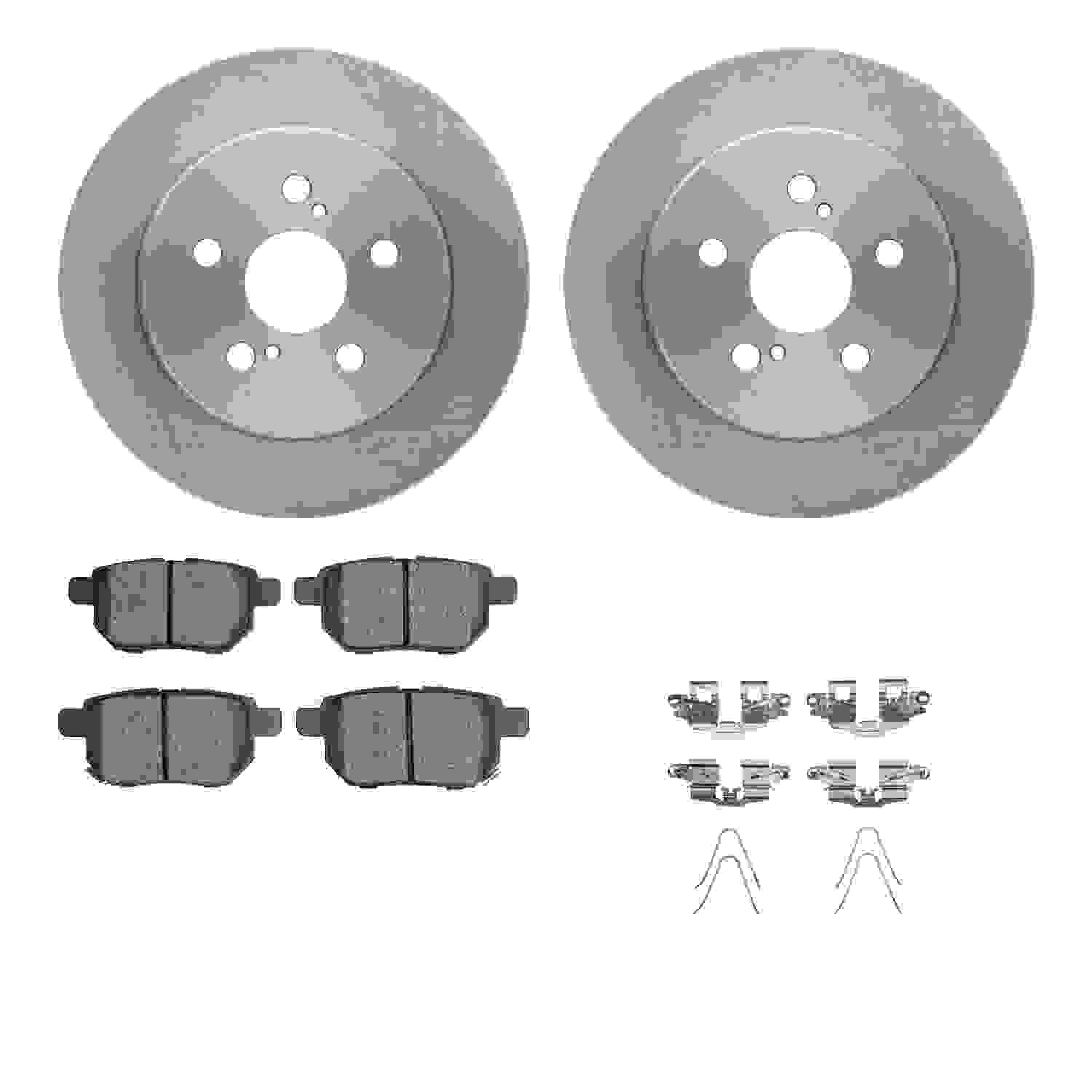 Dynamic Friction Company Disc Brake Pad and Rotor / Drum Brake Shoe and Drum Kit 6312-76171