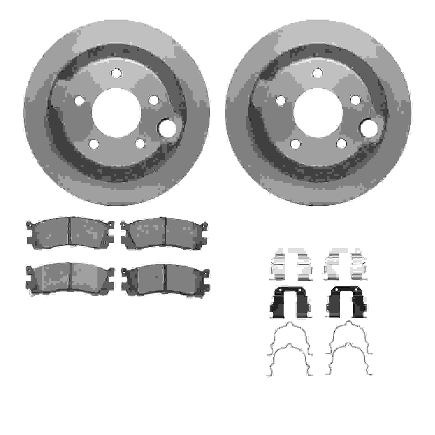 Dynamic Friction Company Disc Brake Pad and Rotor / Drum Brake Shoe and Drum Kit 6312-80037