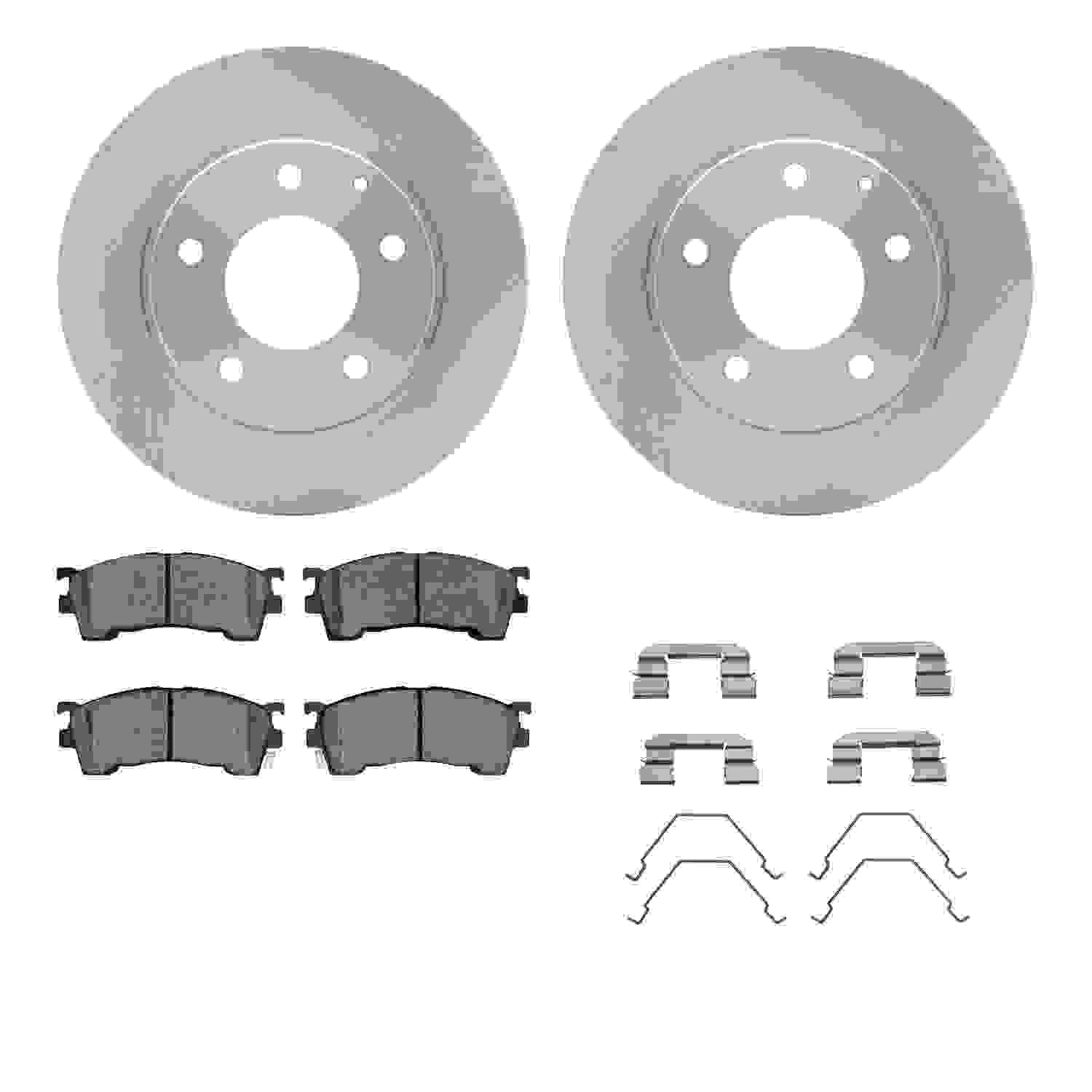 Dynamic Friction Company Disc Brake Pad and Rotor / Drum Brake Shoe and Drum Kit 6312-80043