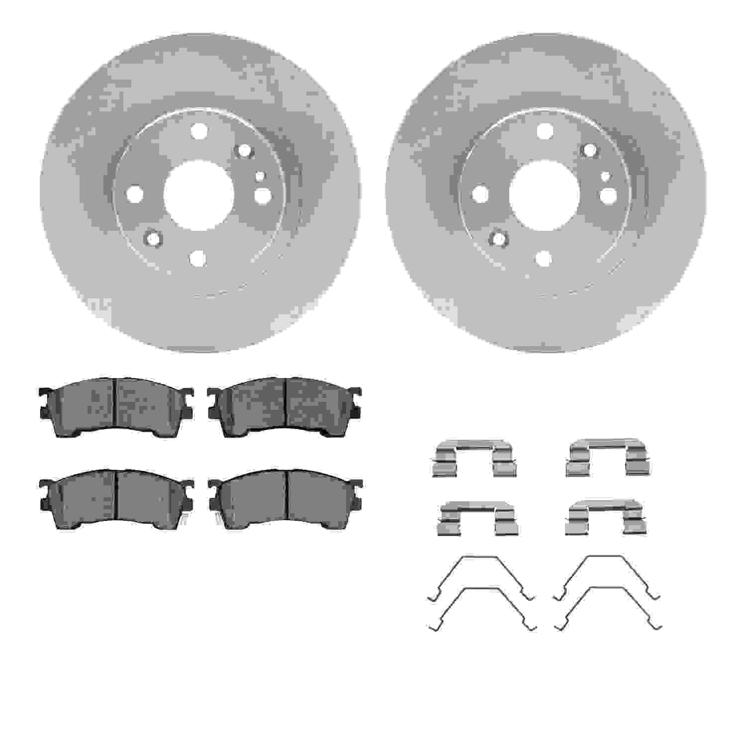 Dynamic Friction Company Disc Brake Pad and Rotor / Drum Brake Shoe and Drum Kit 6312-80044