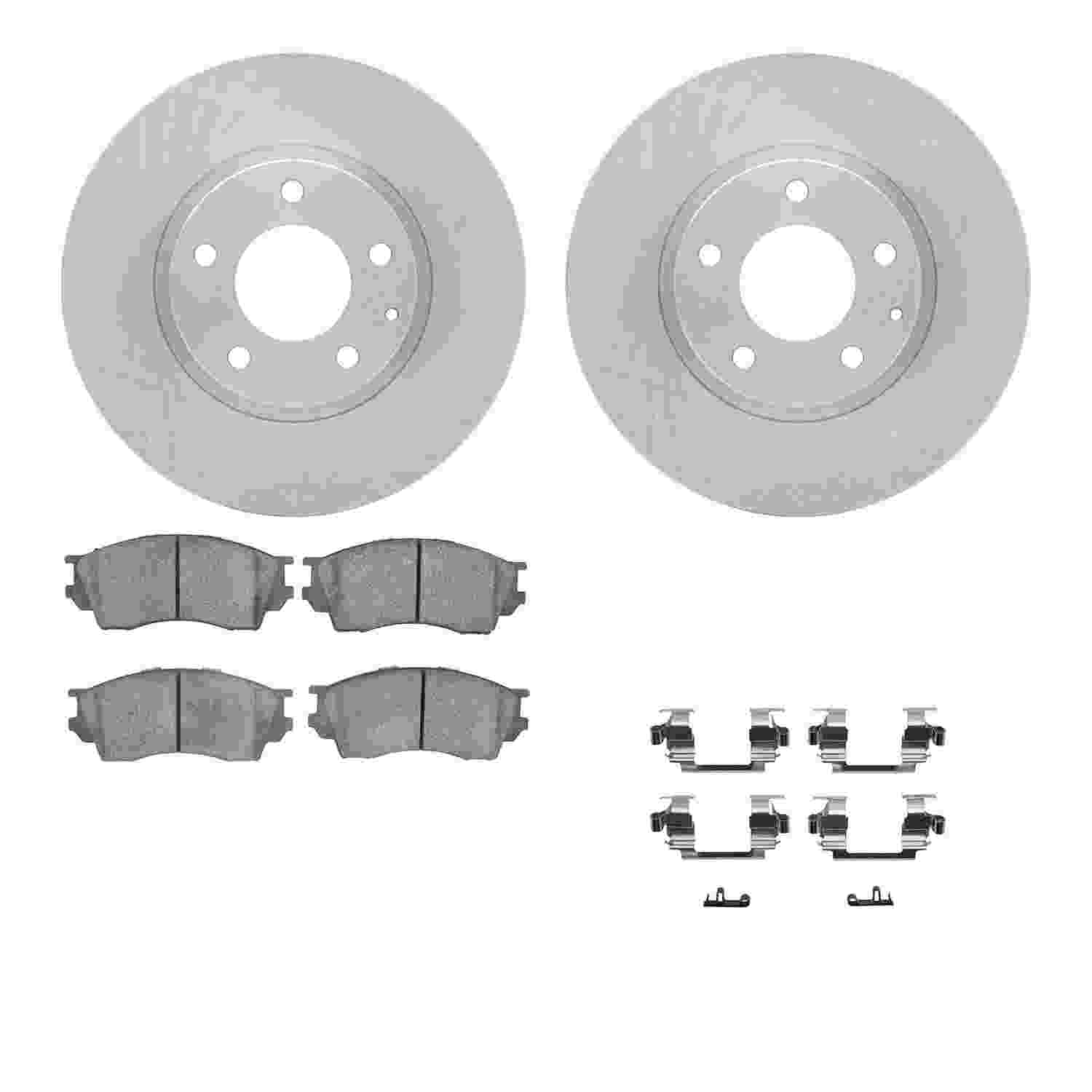 Dynamic Friction Company Disc Brake Pad and Rotor / Drum Brake Shoe and Drum Kit 6312-80045