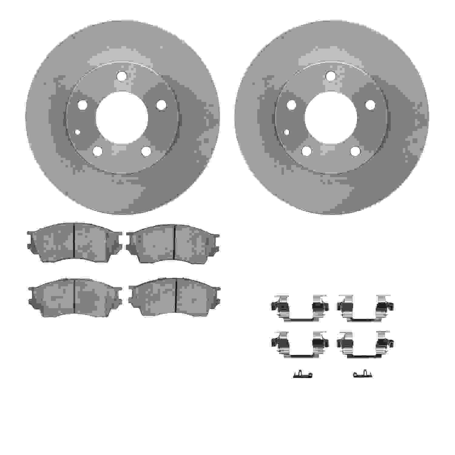 Dynamic Friction Company Disc Brake Pad and Rotor / Drum Brake Shoe and Drum Kit 6312-80046