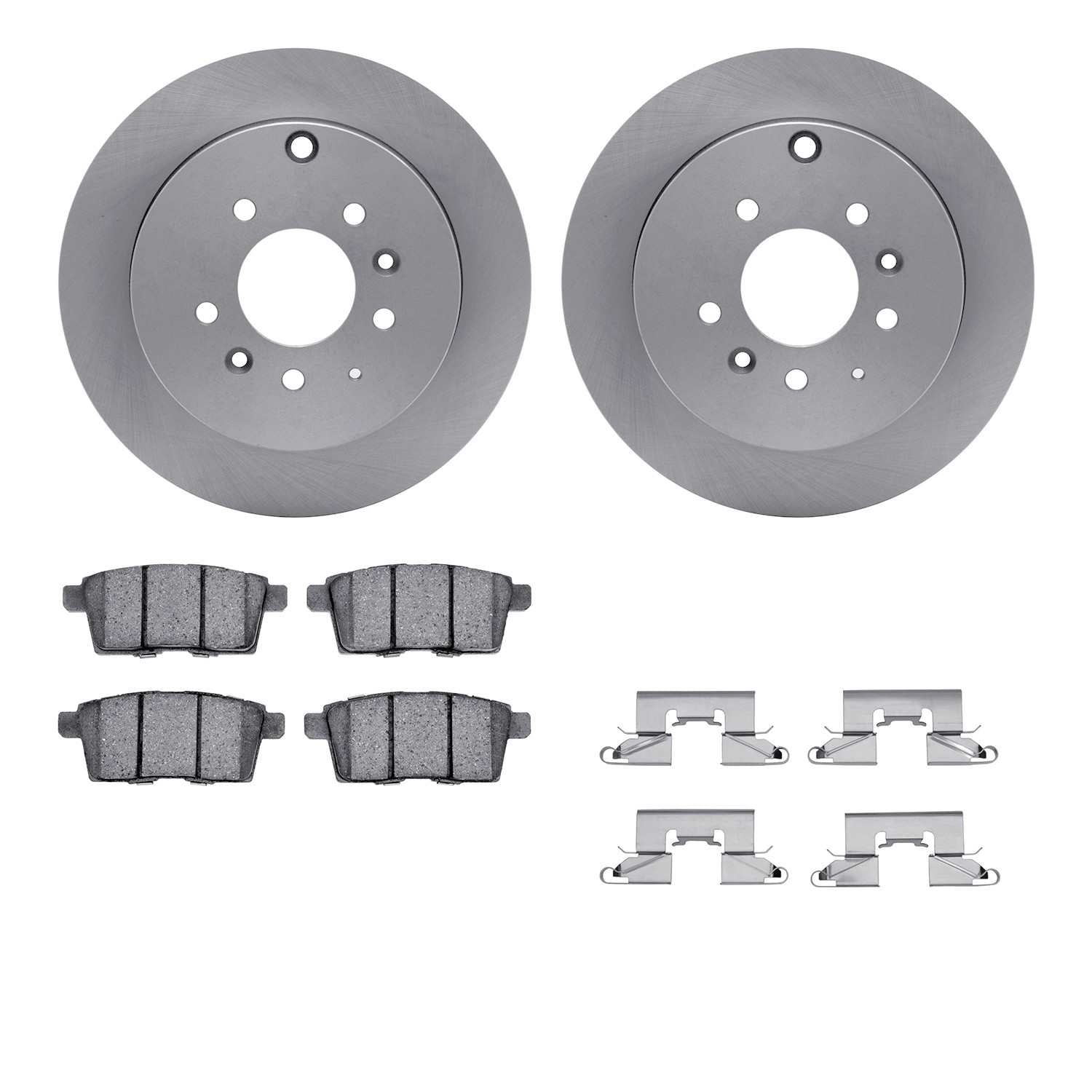 Dynamic Friction Company Disc Brake Pad and Rotor / Drum Brake Shoe and Drum Kit 6312-80069