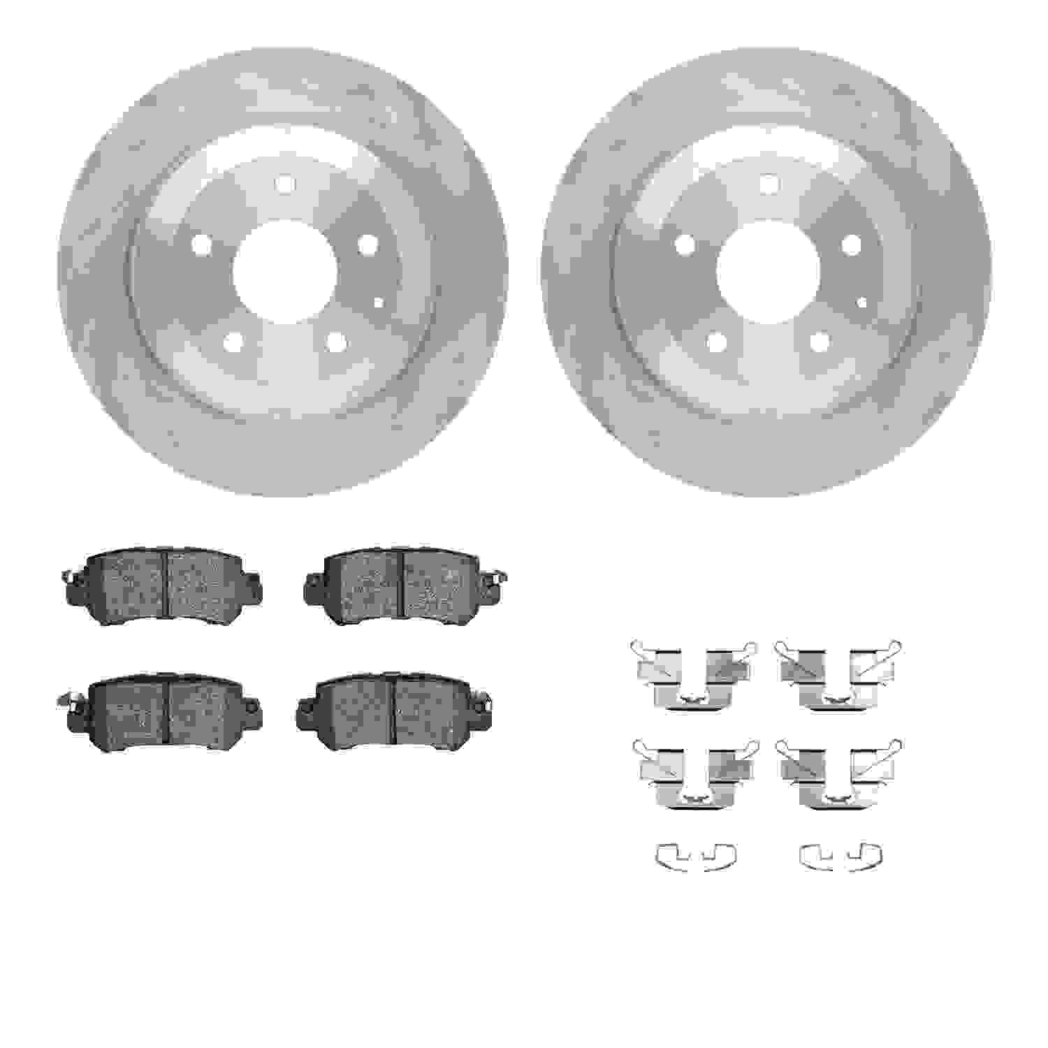 Dynamic Friction Company Disc Brake Pad and Rotor / Drum Brake Shoe and Drum Kit 6312-80075