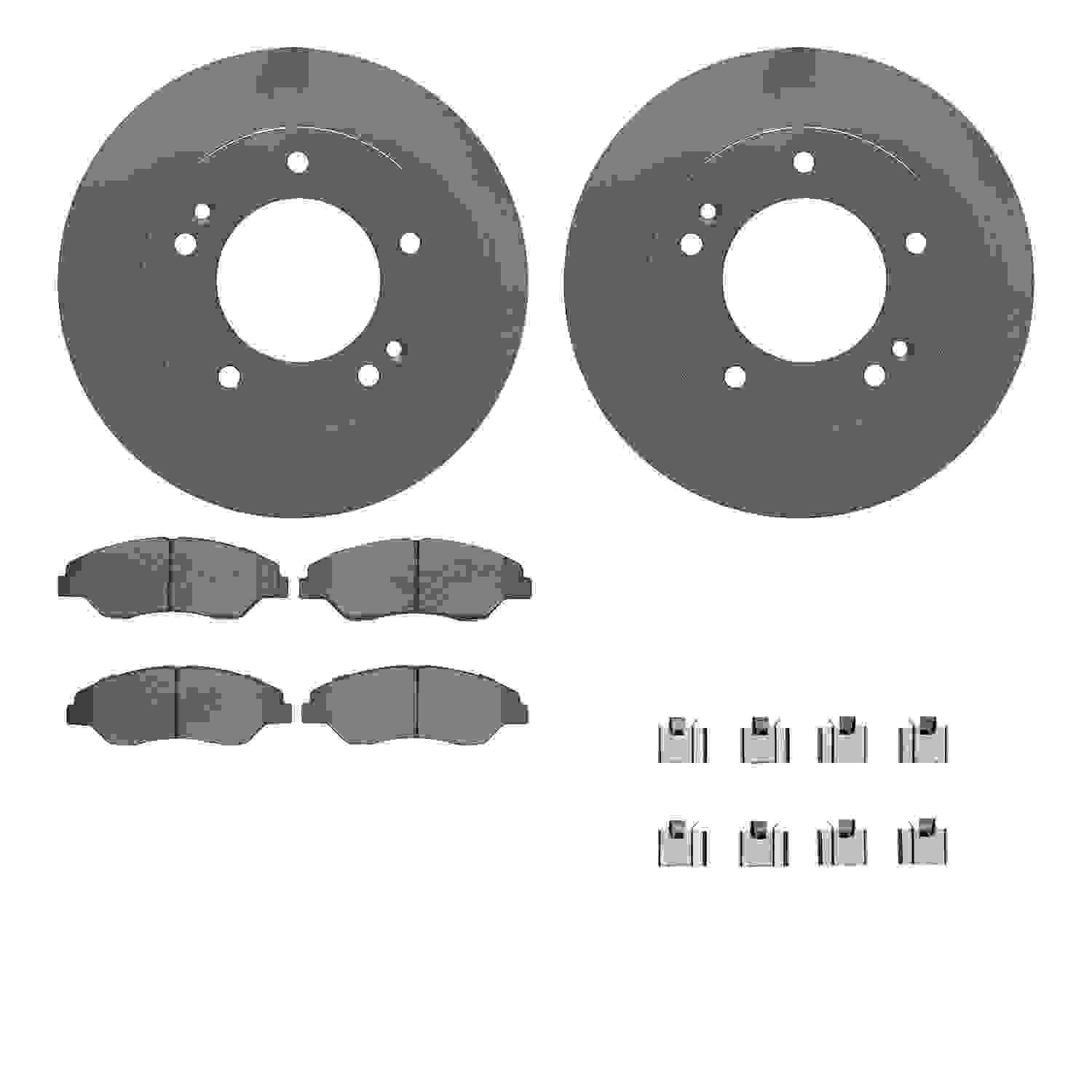 Dynamic Friction Company Disc Brake Kit 6512-21074