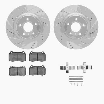 Dynamic Friction Company Disc Brake Kit 7512-68008