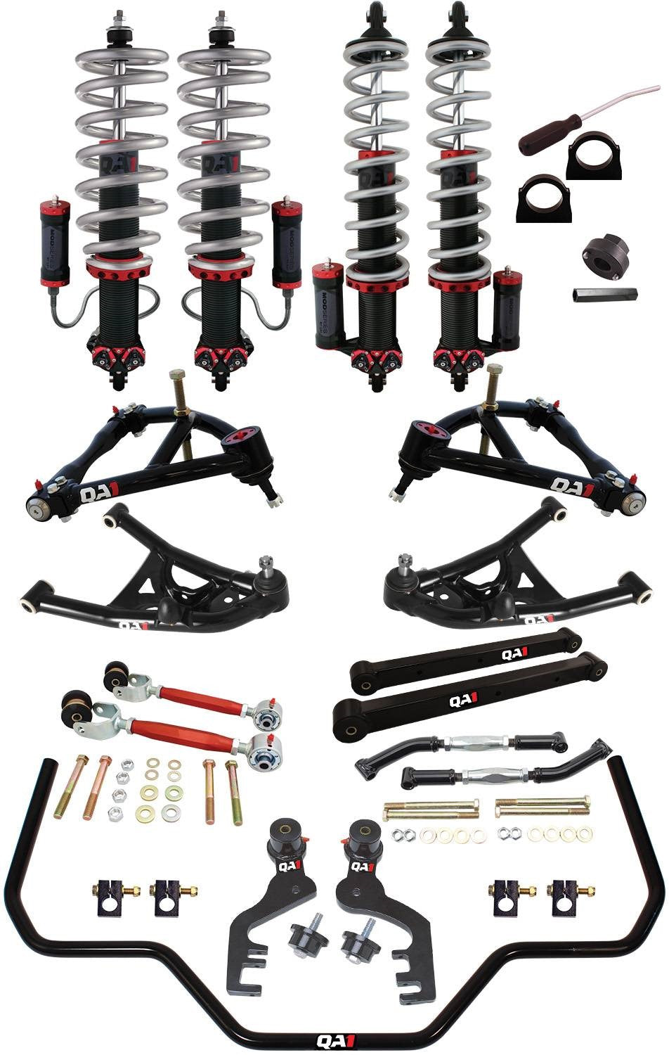 QA1 69-72 GM G-Body Level 3 Drag Kit 2.0 w/ Shocks DK23-GMG2