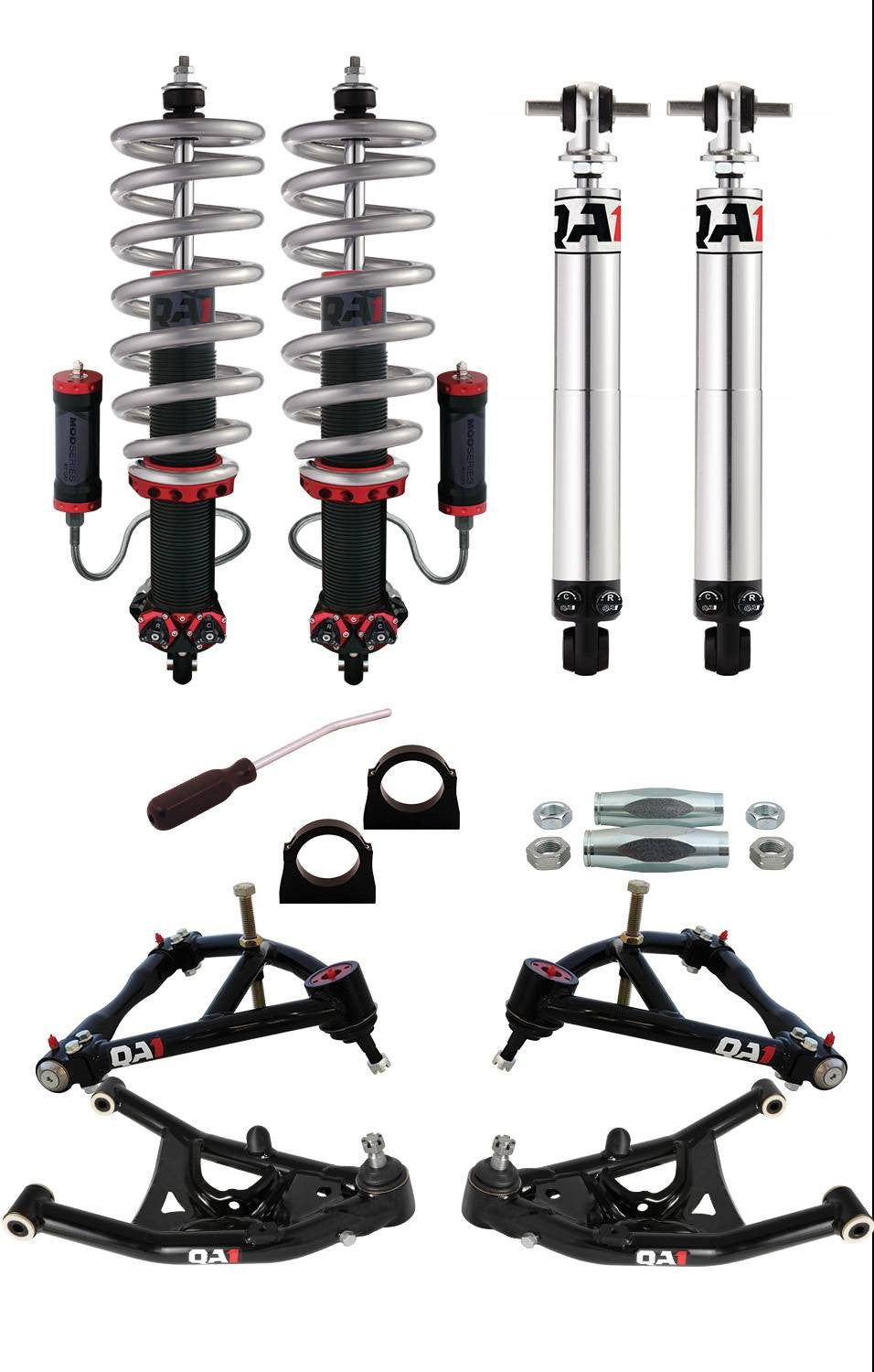 QA1 68-74 GM X-Body Level 3 Drag Kit 2.0 w/ Shocks DK23-GMX2