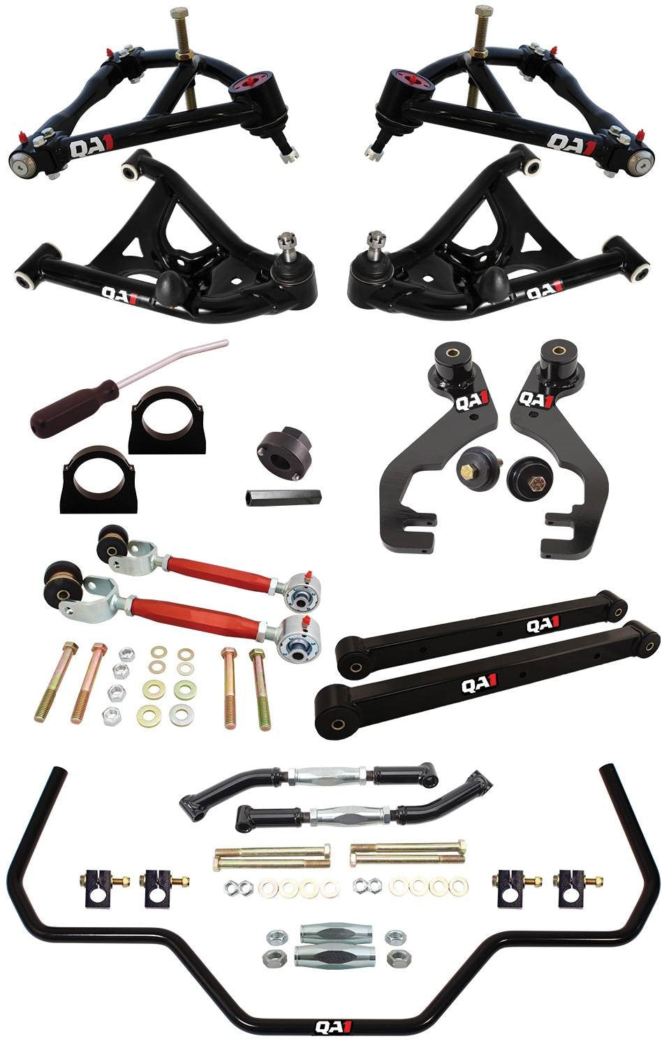 QA1 78-88 GM G-Body Level 3 Drag Kit 2.0 w/o Shocks DK33-GMG1