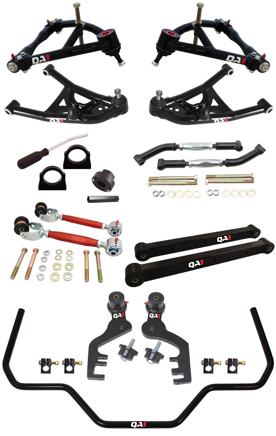 QA1 69-72 GM G-Body Level 3 Drag Kit 2.0 w/o Shocks DK33-GMG2