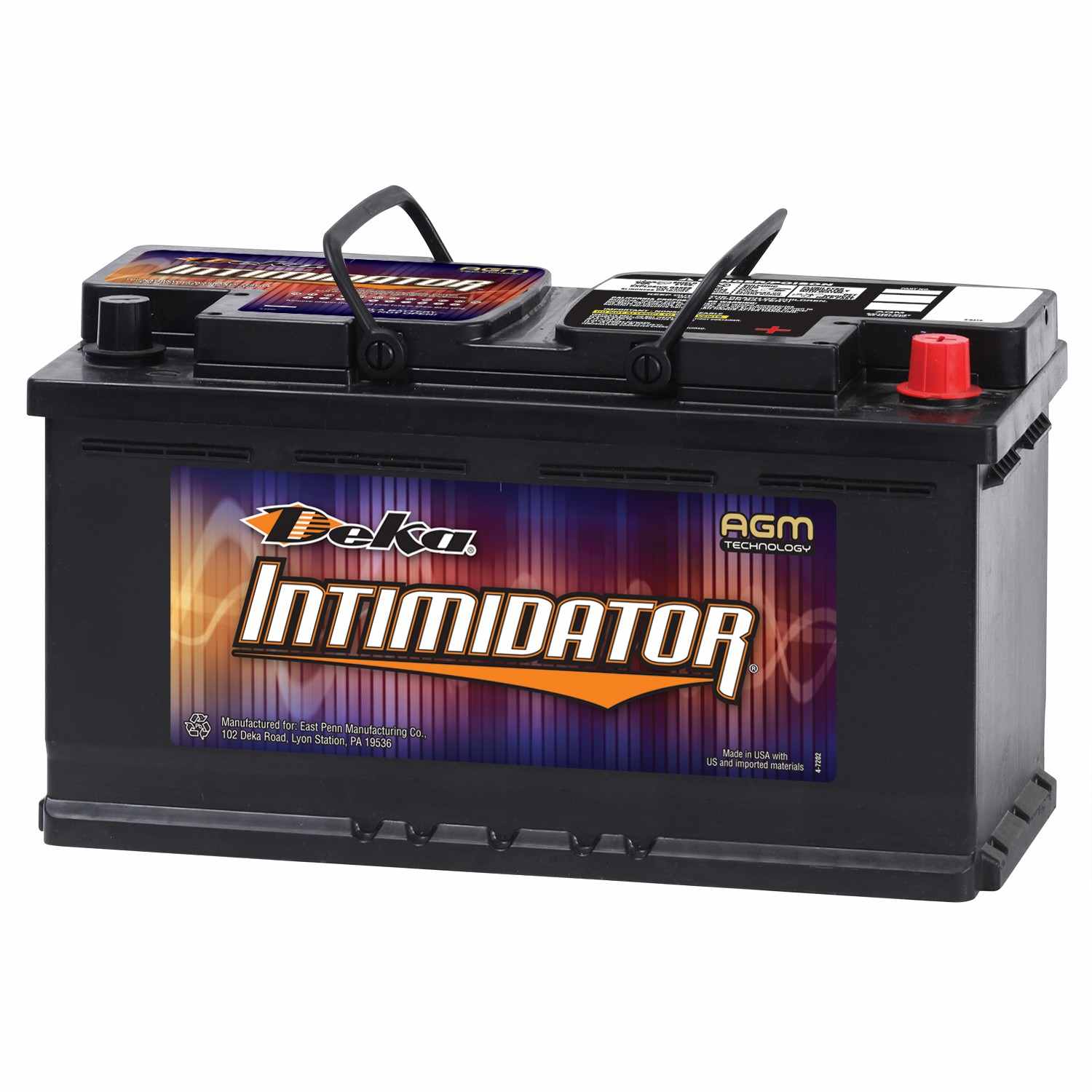 Deka Intimidator - AGM - Valve Regulated  top view frsport 9A49
