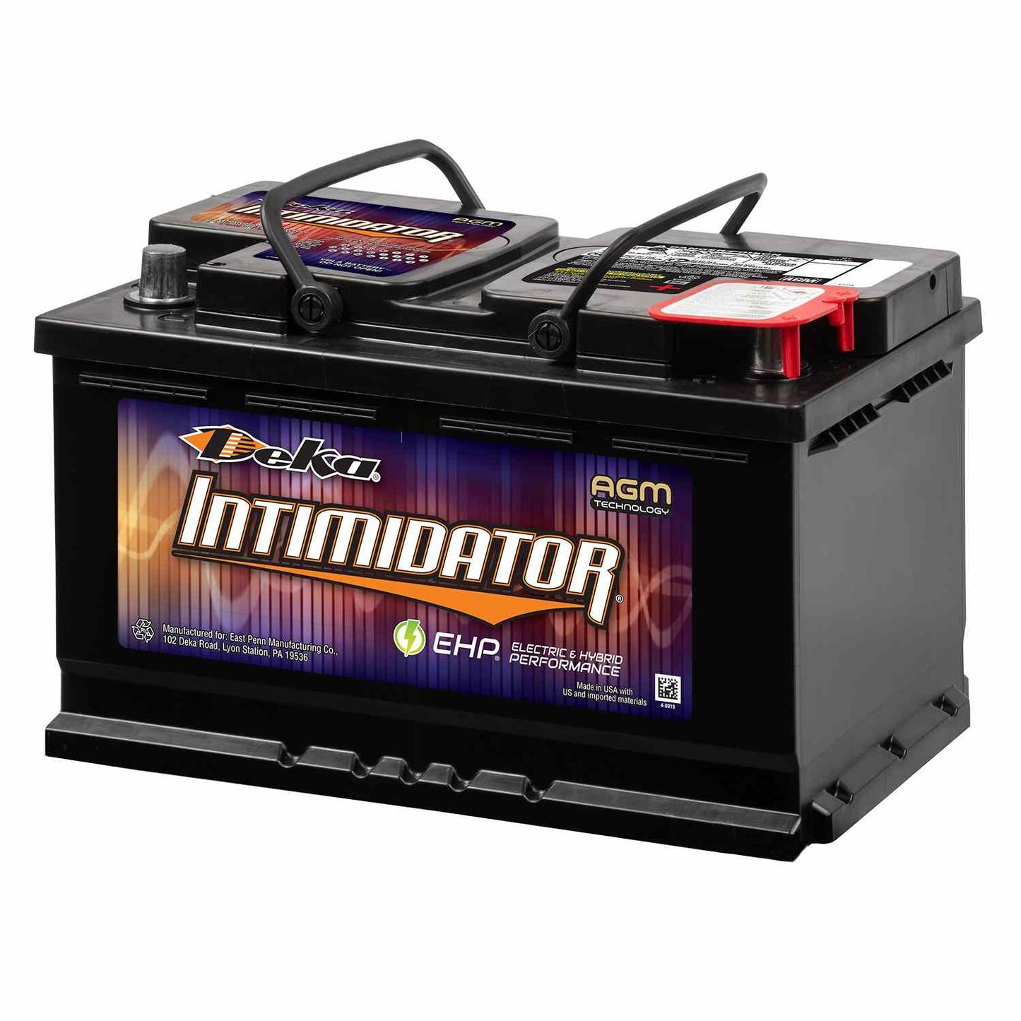 Deka Intimidator - AGM - Valve Regulated  top view frsport 9A94R