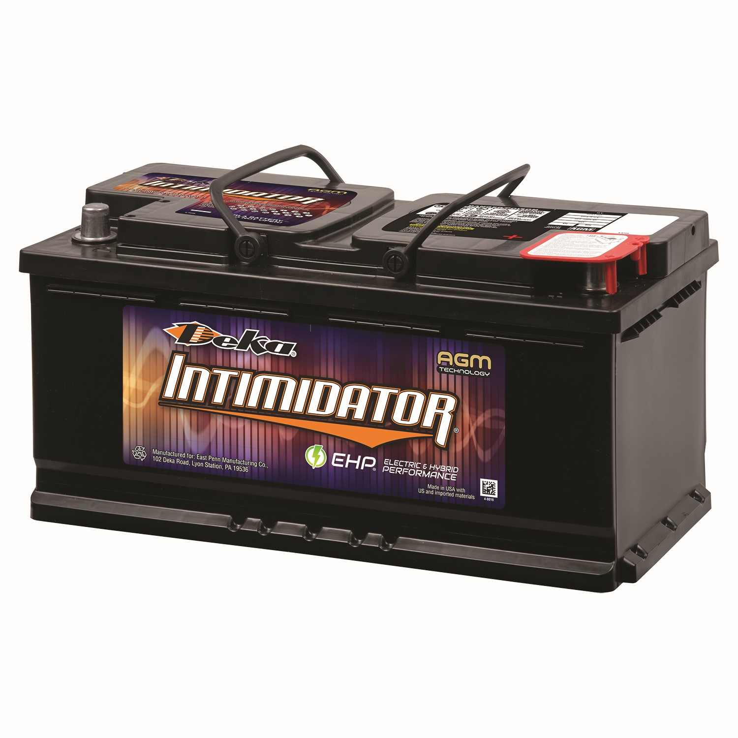 Deka Intimidator - AGM - Valve Regulated  top view frsport 9A95R