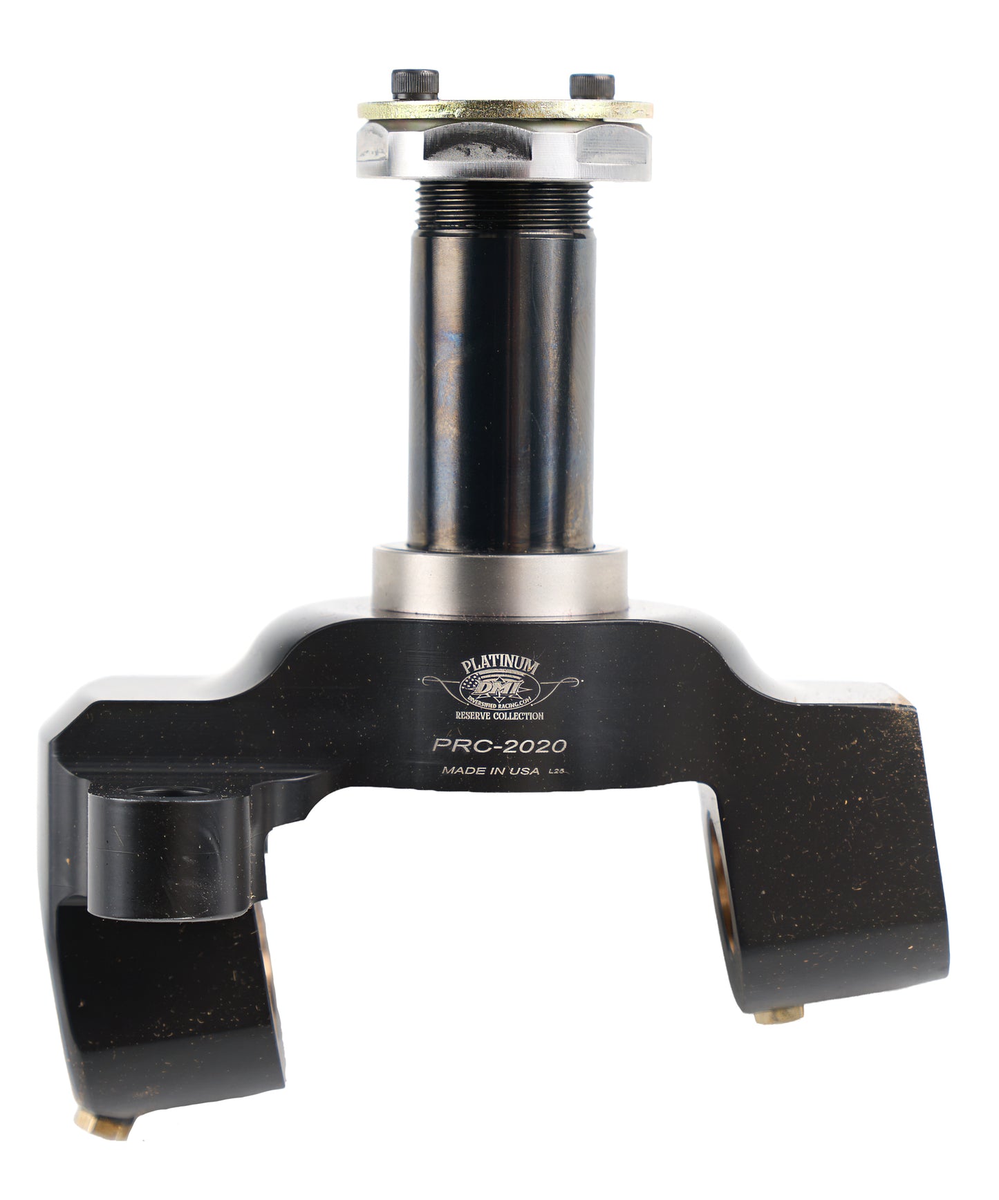 DIVERSIFIED MACHINE Platinum Spindle With Titanium Shout Black Steering and Components Spindles, Ball Joints and Components main image