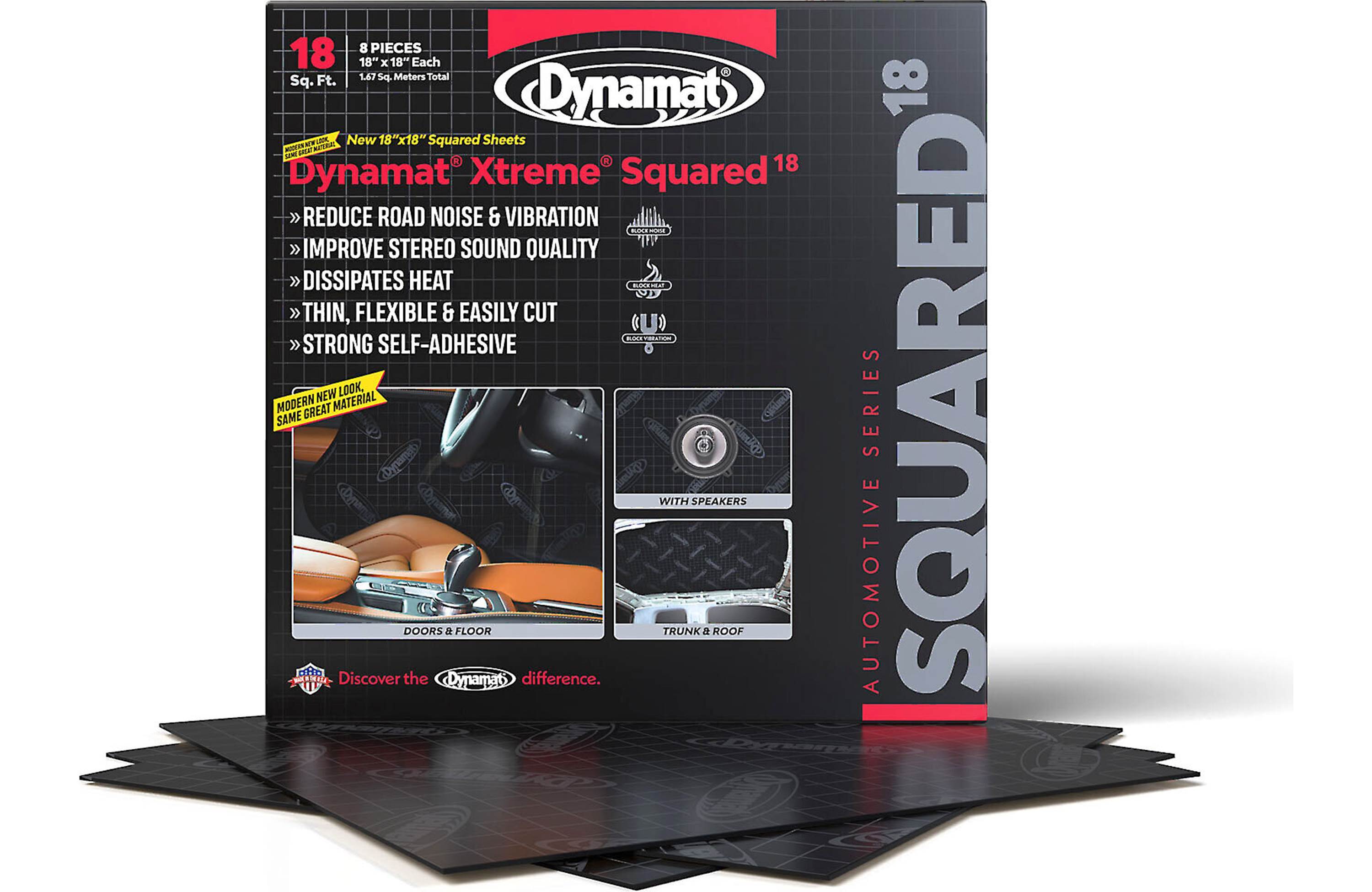 Dynamat Xtreme Mat Squared 8 - 18in Square Sheets Sound Deadening Material Sound Deadeners main image