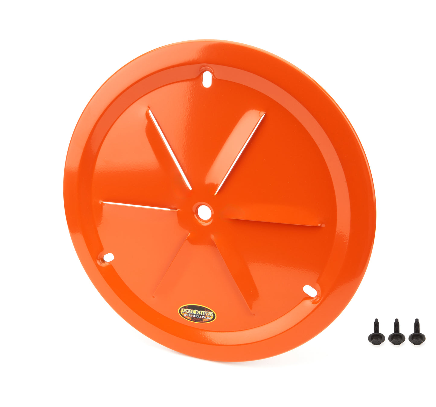 Dominator Racing Products Wheel Cover Louver Vent Alum Bolt 15in Orange Tire and Wheel Accessories Wheel Mud Covers and Components main image