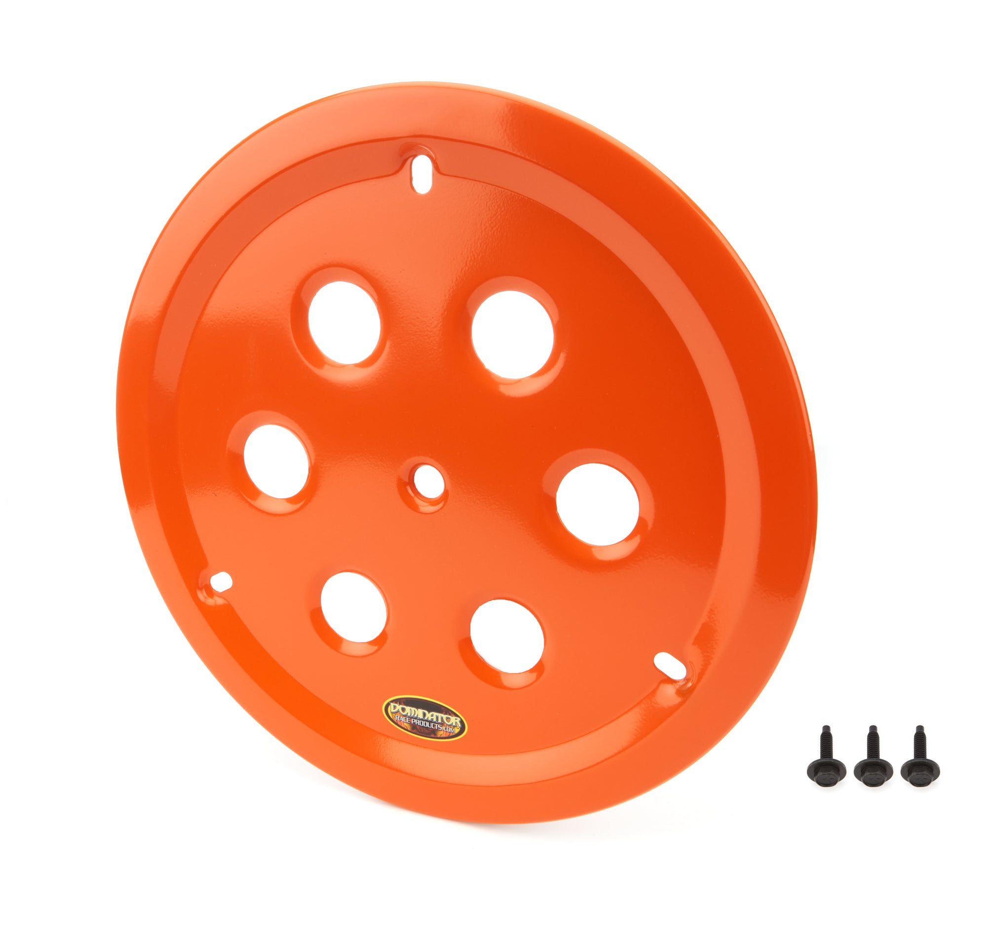 Dominator Racing Products Wheel Cover Hole Vent Alum Bolt 15in Orange Tire and Wheel Accessories Wheel Mud Covers and Components main image