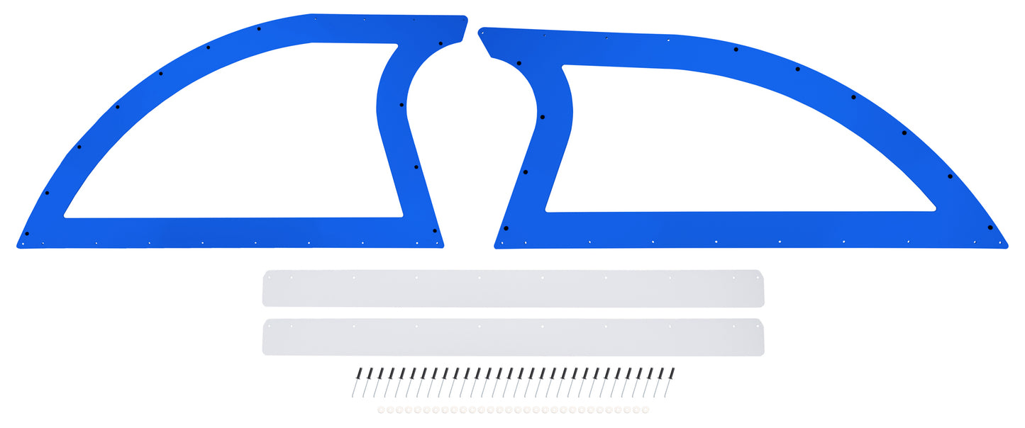 DOMINATOR RACE PRODUCTS Sail Panel Pair Late Model Blue Exterior Components Body Panels and Components main image