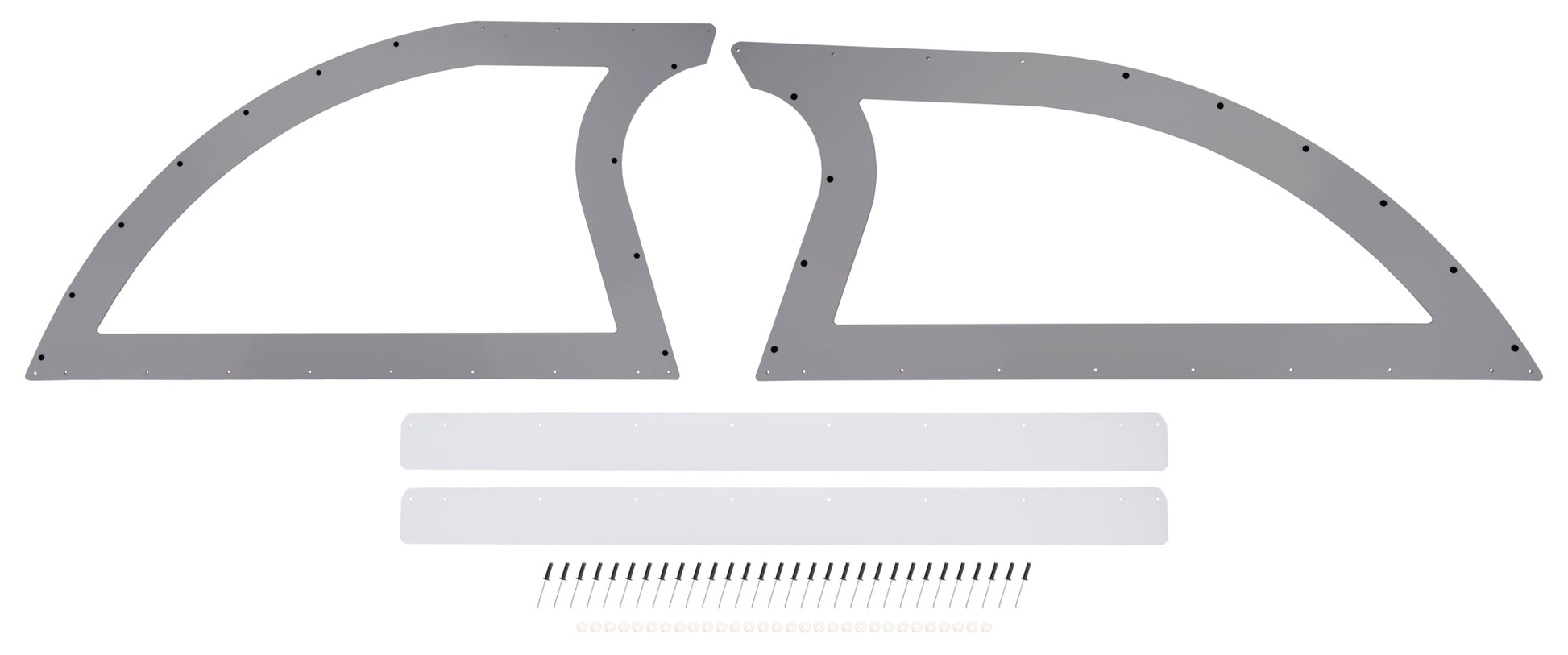 DOMINATOR RACE PRODUCTS Sail Panel Pair Late Model Gray Exterior Components Body Panels and Components main image