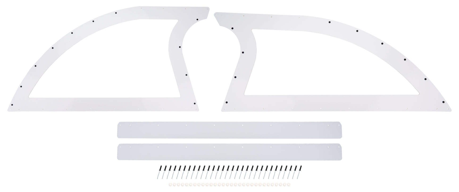 DOMINATOR RACE PRODUCTS Sail Panel Pair Late Model White Exterior Components Body Panels and Components main image