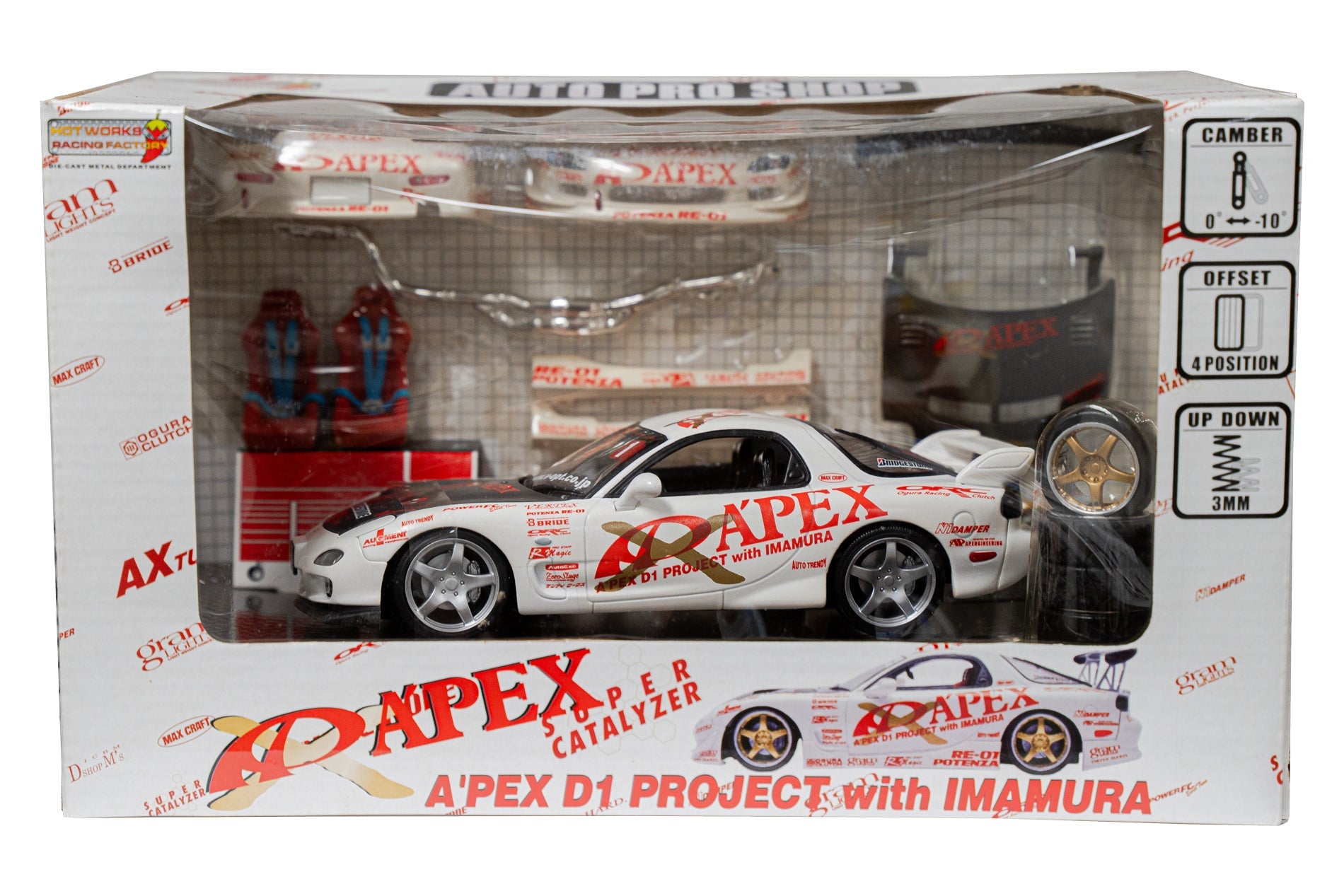 A'PEXi - RX-7 FD3S APEX D1GP Project - AUTO PRO SHOP 1/24 Scale Die Cast Metal