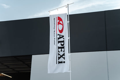 APEXi A'PEXi "Knowledge Makes Power" Nobori Flag - Limited Edition