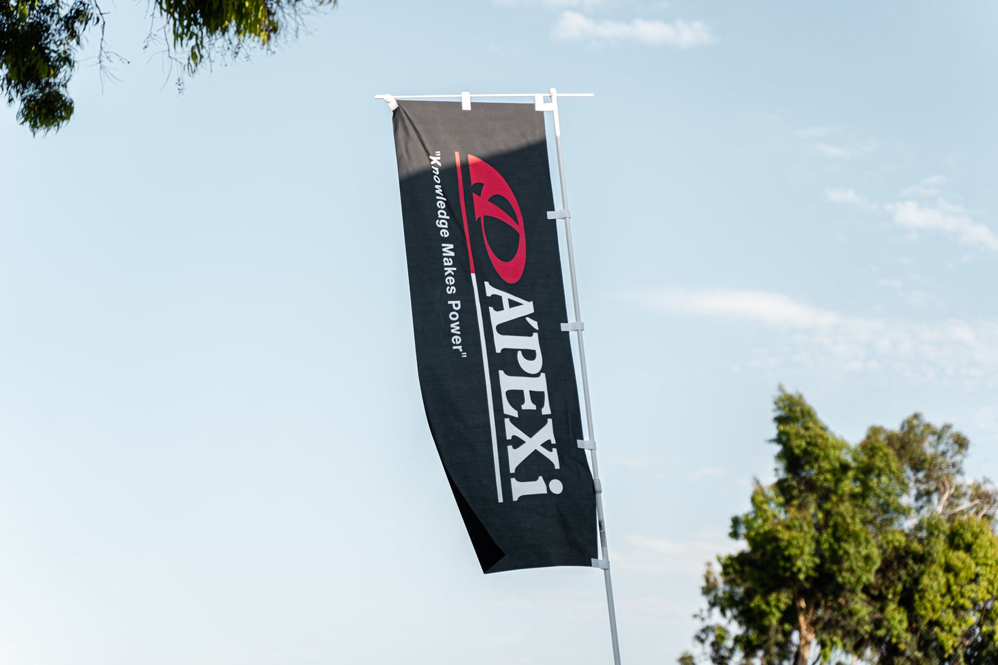 APEXi A'PEXi "Knowledge Makes Power" Nobori Flag - Limited Edition
