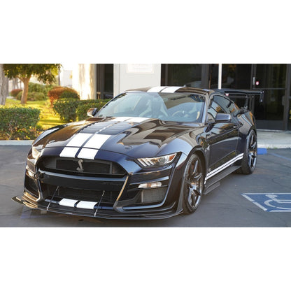 APR Ford Mustang S550 Shelby GT500 Carbon Fiber Front Wind Splitter w/ Rods 2020-2023