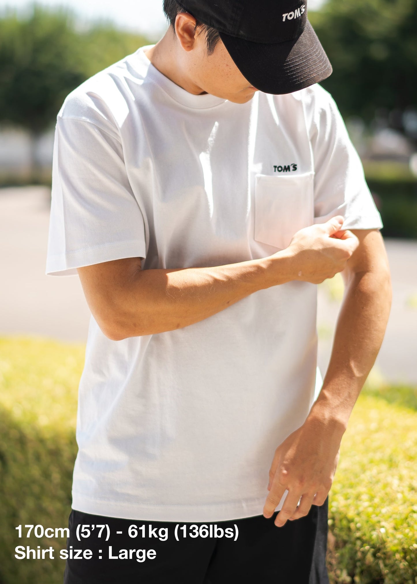 TOM'S Racing Pocket T-Shirt (White or Black) T-Shirt