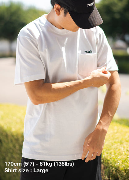 TOM'S Racing Pocket T-Shirt (White or Black) T-Shirt