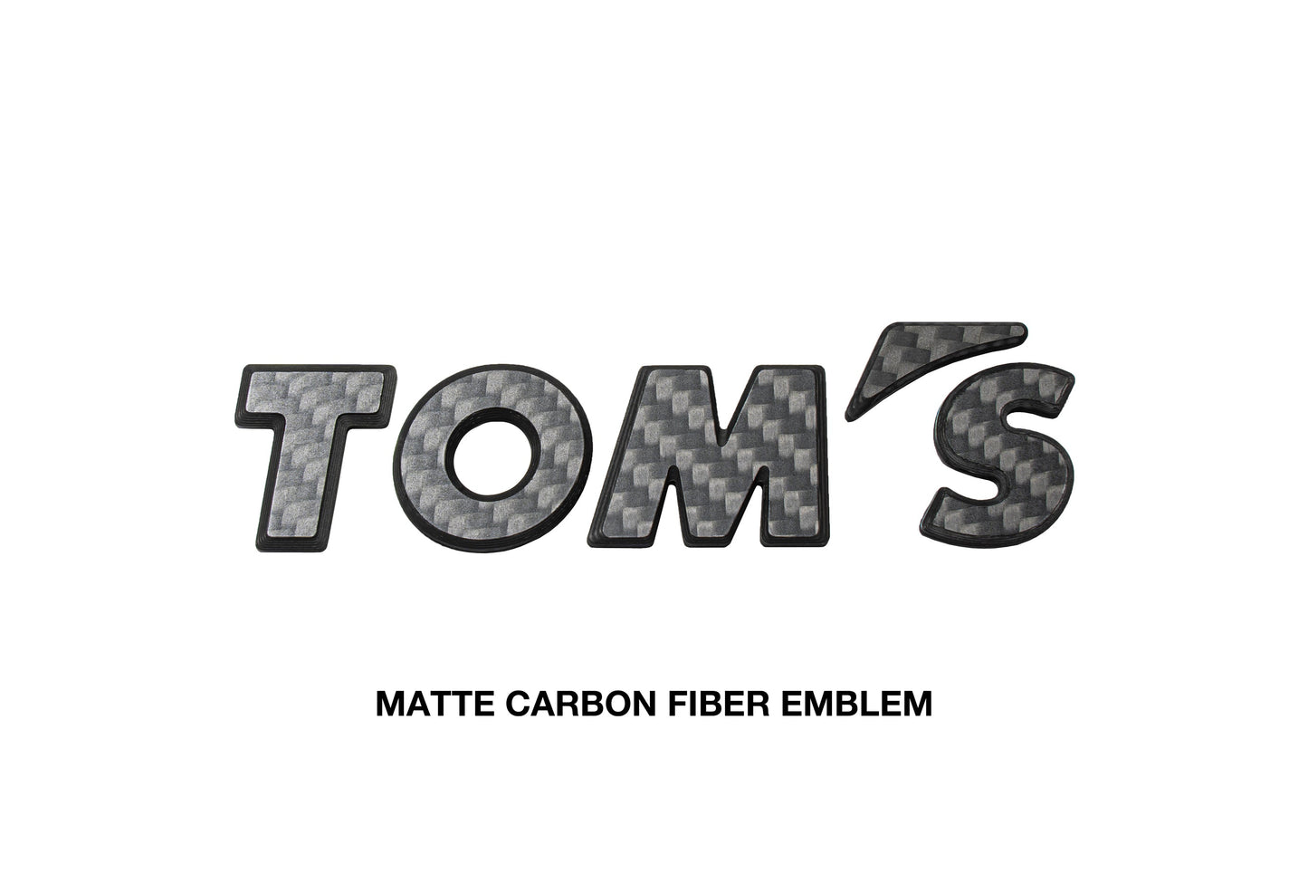 TOM'S Racing Carbon Fiber Logo Emblem Badge