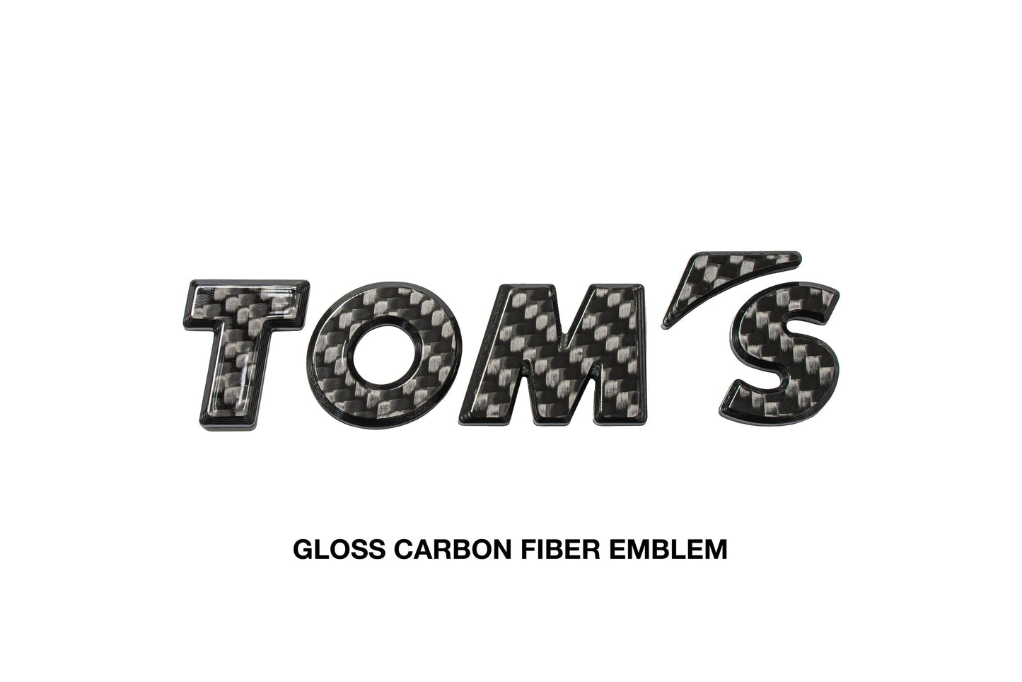 TOM'S Racing Carbon Fiber Logo Emblem Badge