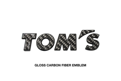 TOM'S Racing Carbon Fiber Logo Emblem Badge