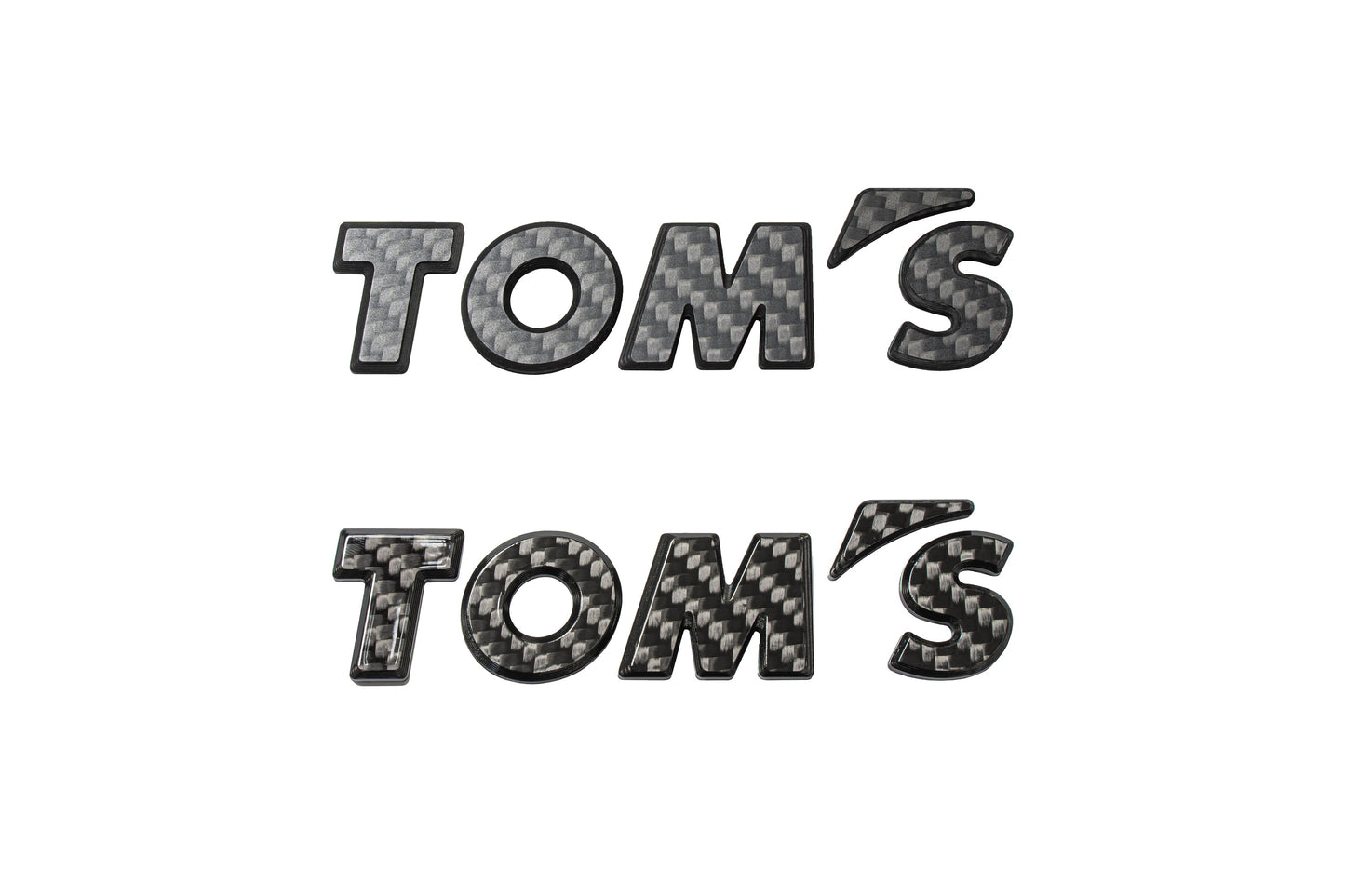 TOM'S Racing Carbon Fiber Logo Emblem Badge