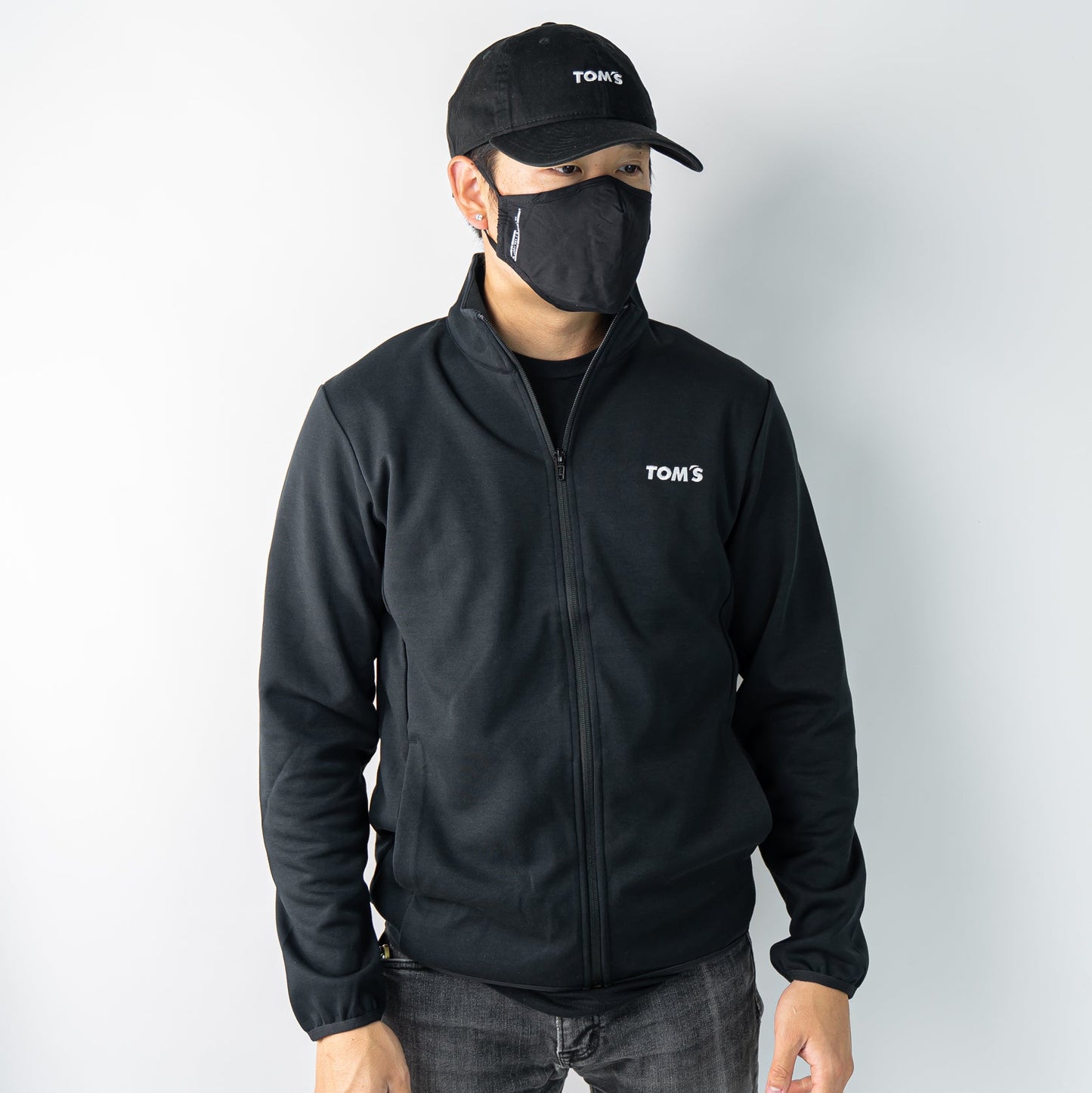 TOM'S Racing Zip-Up Sports Jacket - Black