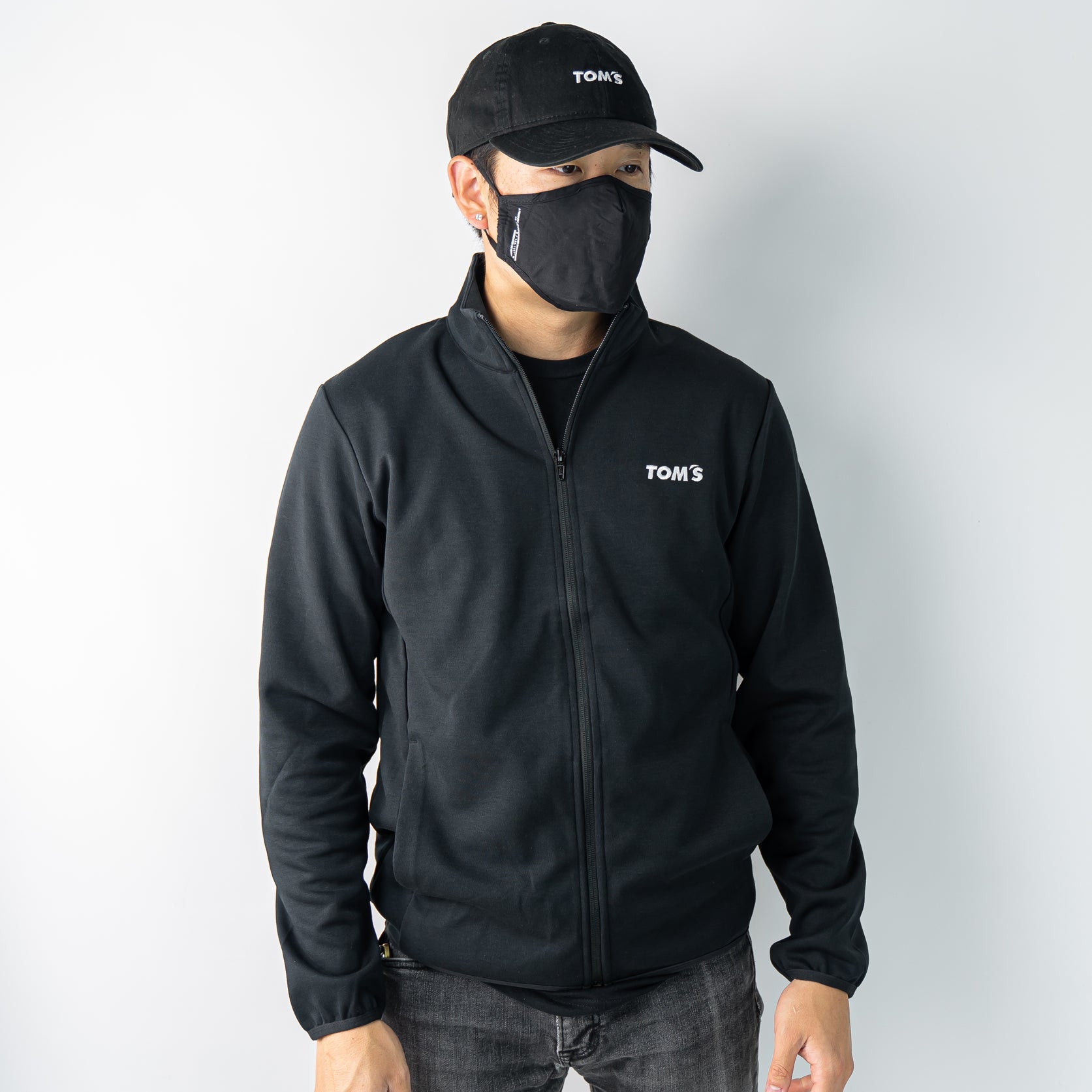 TOM'S Racing - Zip-Up Sports Jacket - Black