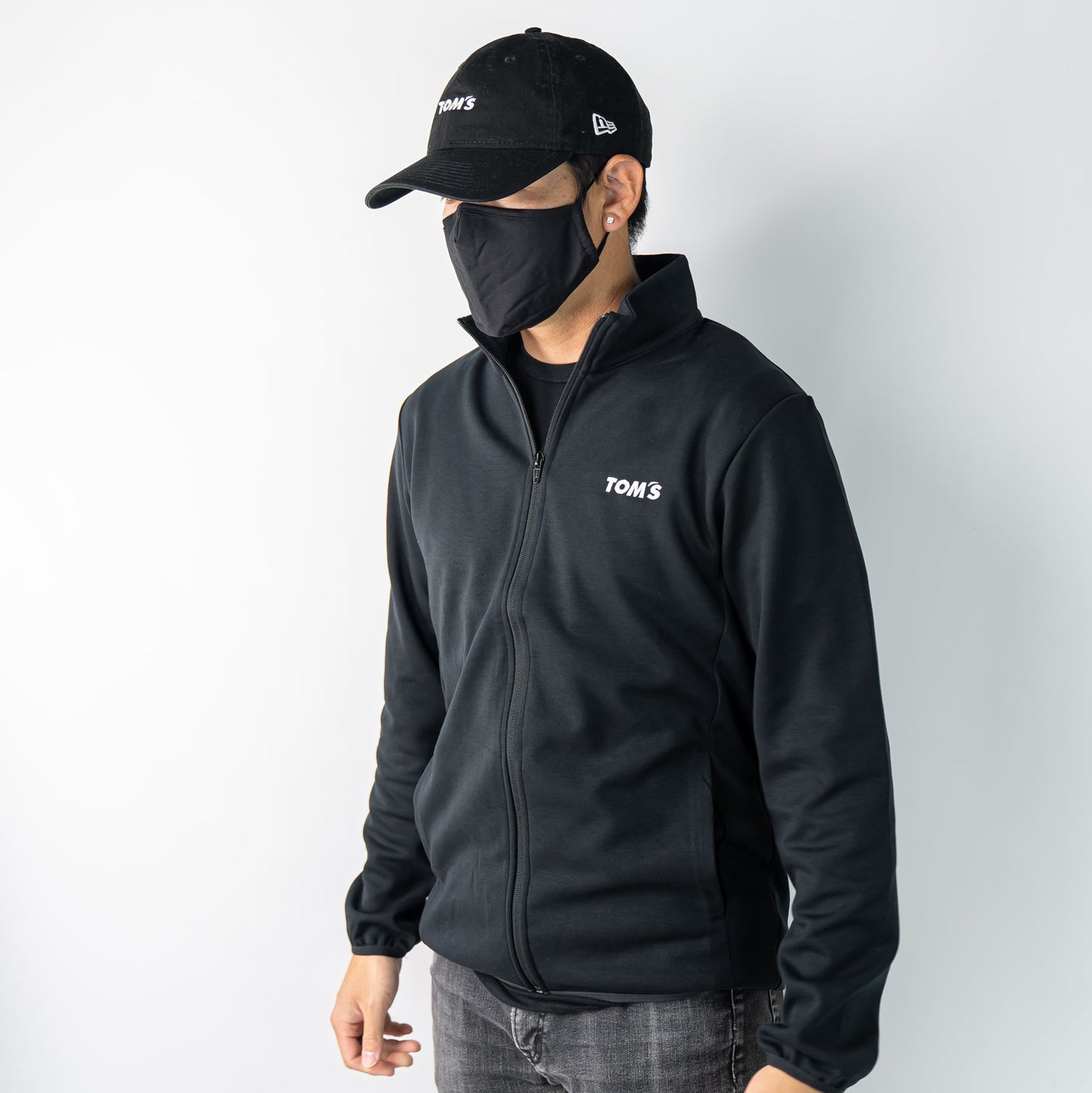 TOM'S Racing Zip-Up Sports Jacket - Black