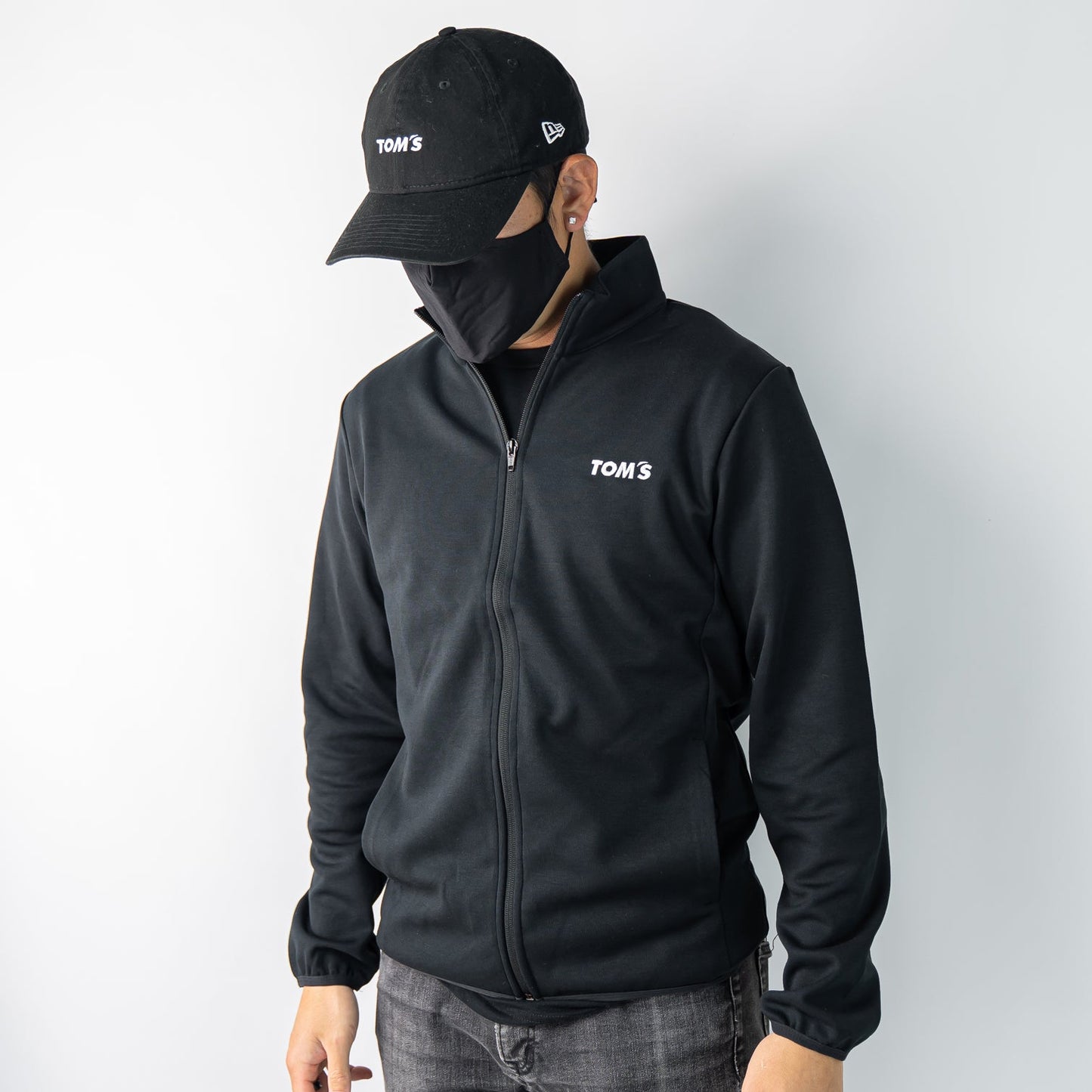 TOM'S Racing Zip-Up Sports Jacket - Black