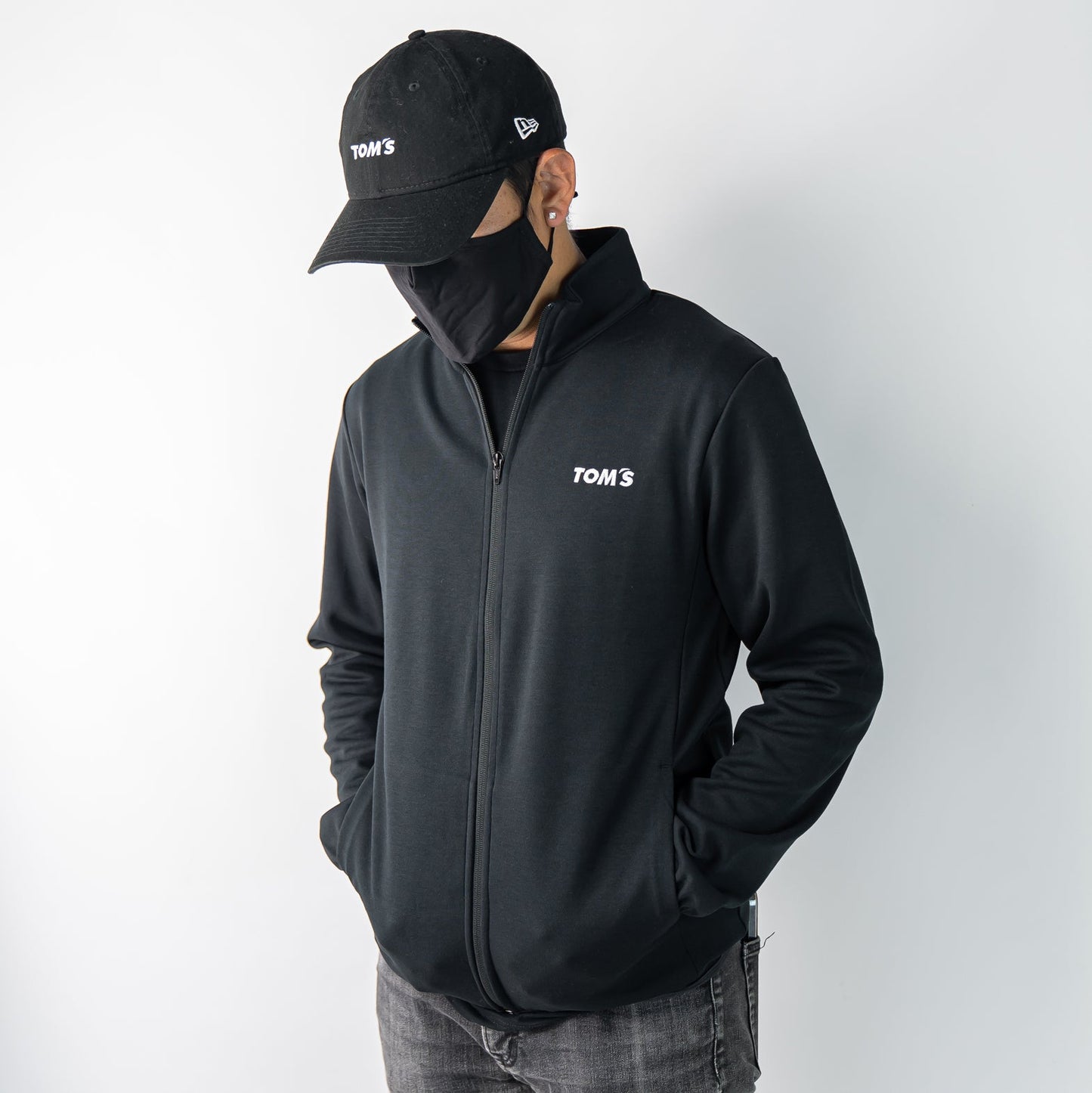 TOM'S Racing Zip-Up Sports Jacket - Black