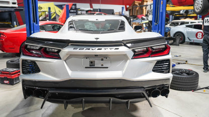 APR Chevrolet Corvette C8 Carbon Fiber Rear Spoiler Delete