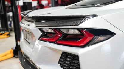 APR Chevrolet Corvette C8 Carbon Fiber Rear Spoiler Delete