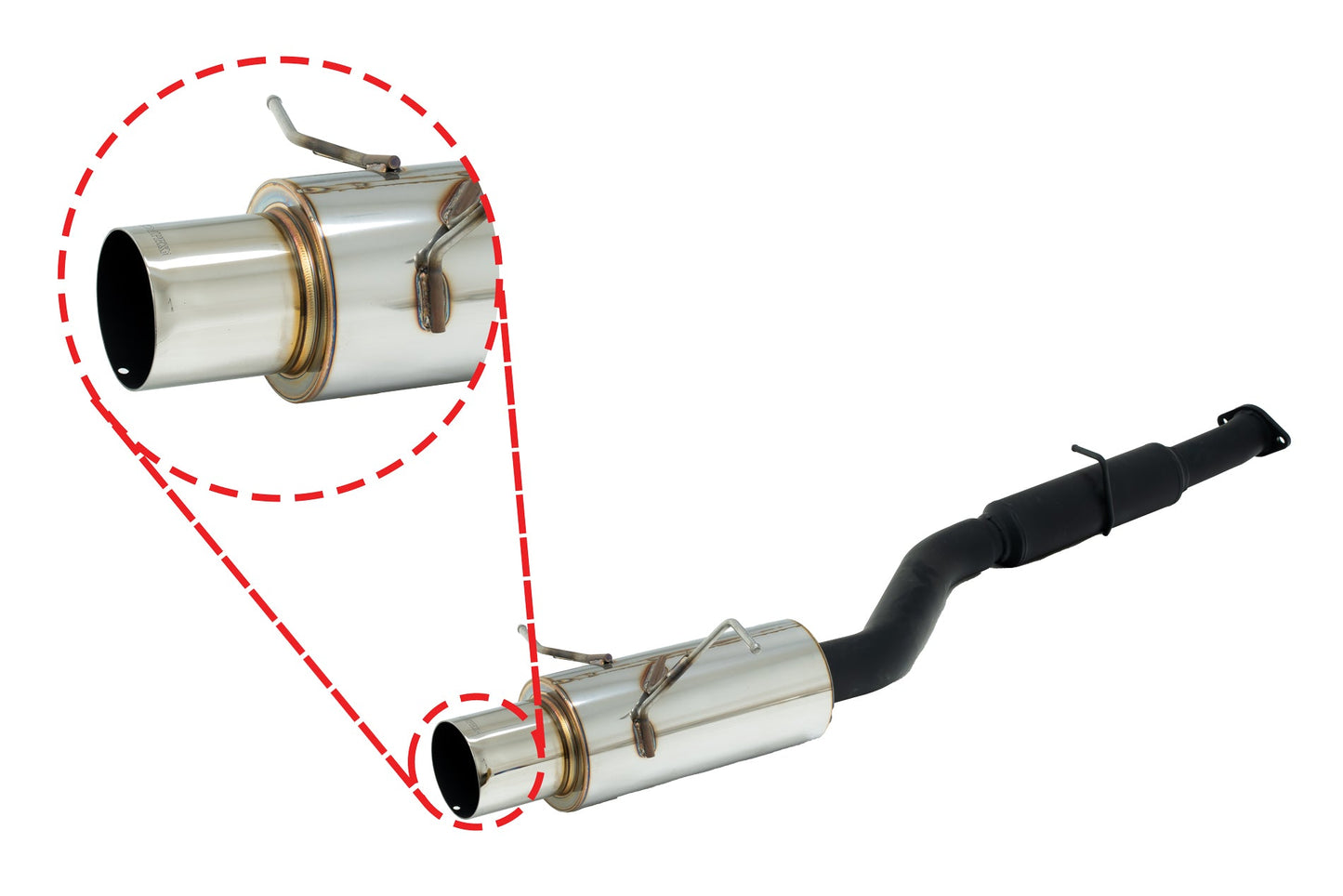 APEXi A'PEXi - BOMBER3 - 1993-1995 Mazda RX-7 [FD3S] + N1 Muffler Titanium Slide Finisher ** Small Dent/ Blemish on Tip **