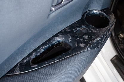 TOM'S Racing Forged Carbon Door Switch Panel Set (LHD)- Toyota GR Corolla [2023+] / Toyota Corolla Hatchback [2019+]