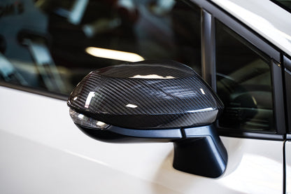 TOM'S Racing Carbon Fiber Mirror Covers - Toyota GR Corolla [2023+] / Toyota Corolla Hatchback [2019+]