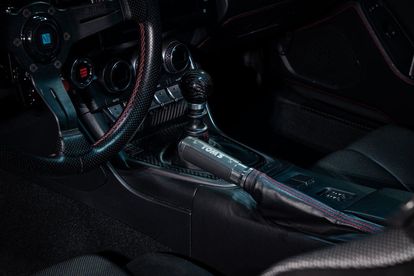 TOM'S Racing Aluminum Side Brake Grip [LHD] for Toyota GR86 / Subaru BRZ (2022+) & Toyota 86 / Scion FRS / Subaru BRZ (13~20)