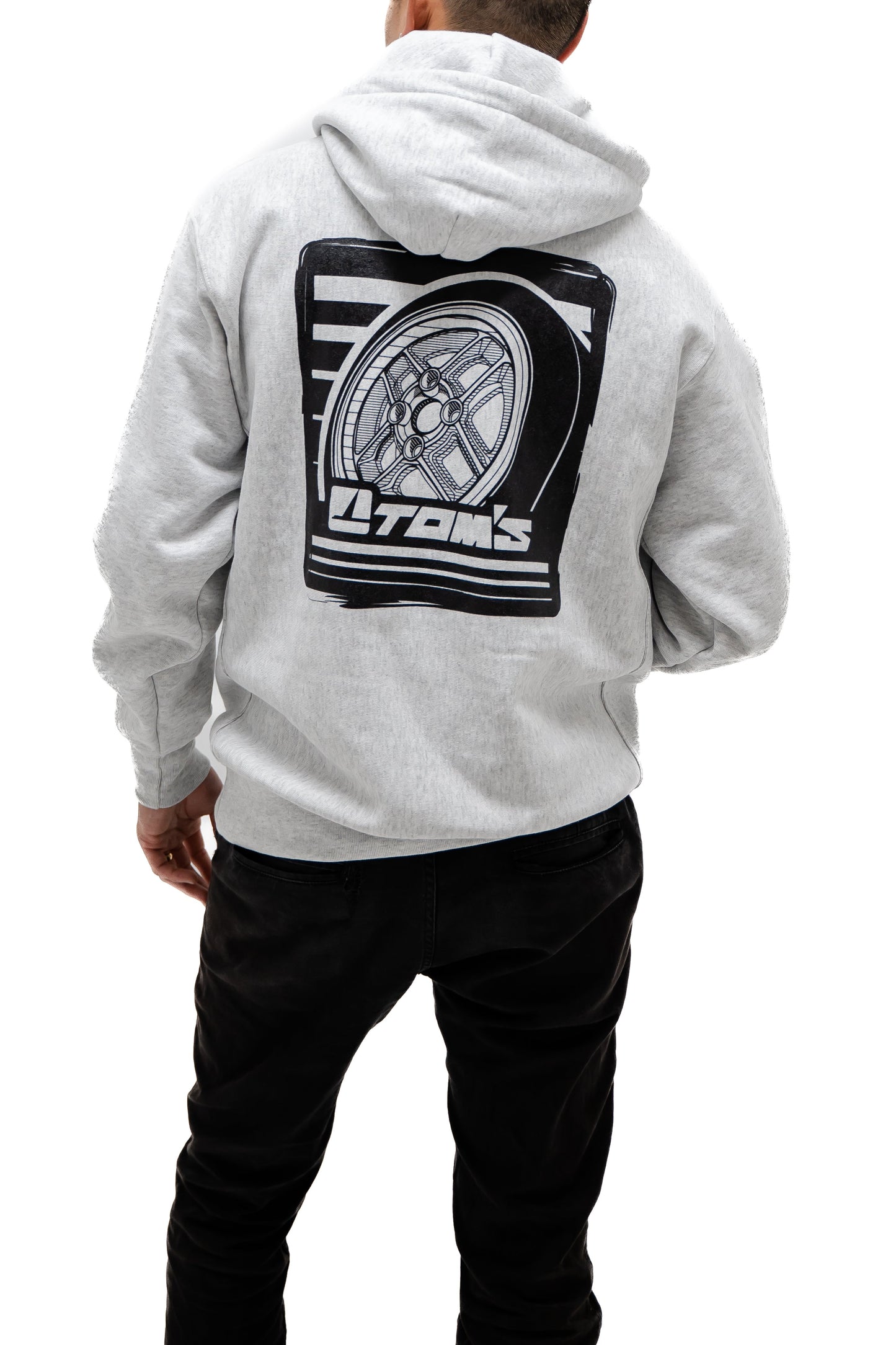 TOM'S Racing 49th Anniversary TOM'S IGETA Wheel Pullover Hoodie Grey ** Limited Edition **