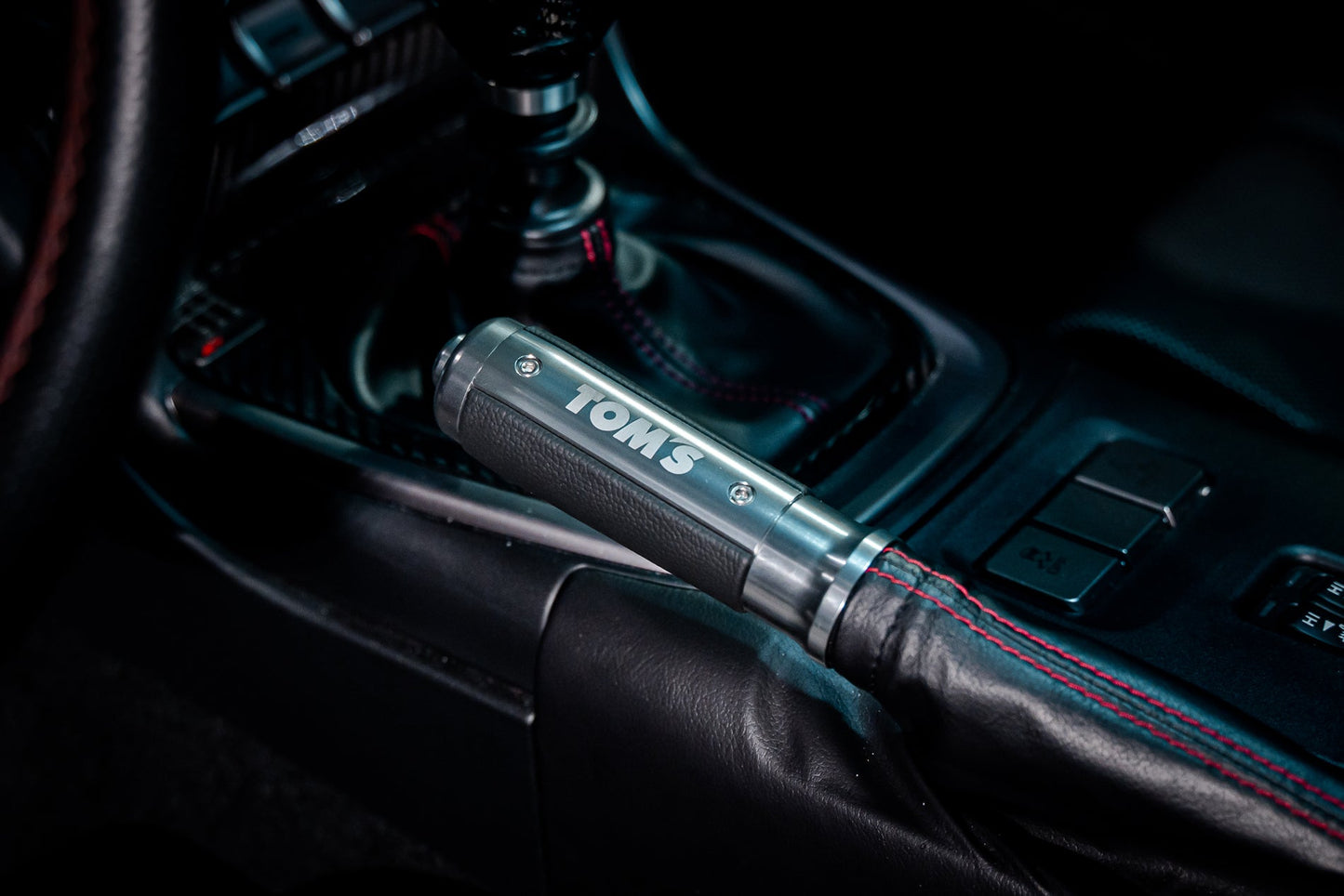 TOM'S Racing Aluminum Side Brake Grip [LHD] for Toyota GR86 / Subaru BRZ (2022+) & Toyota 86 / Scion FRS / Subaru BRZ (13~20)