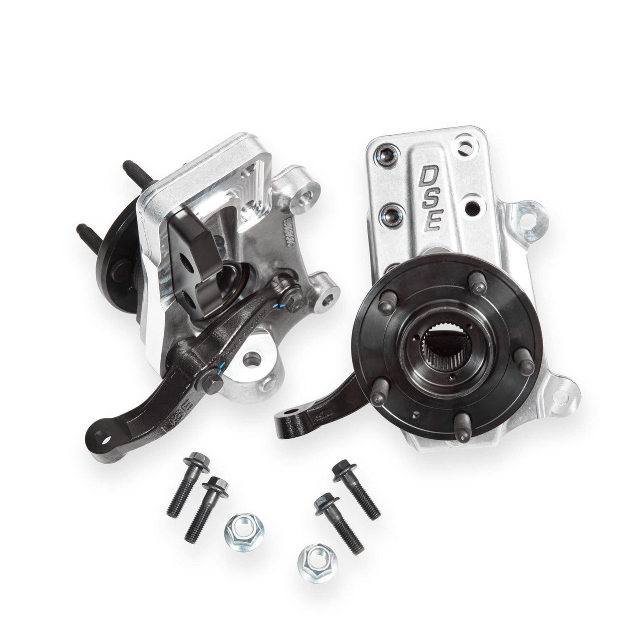 DETROIT SPEED ENGINEERING Lowered Hubpack Uprights 79-93 Foxbody Steering and Components Spindles, Ball Joints and Components main image