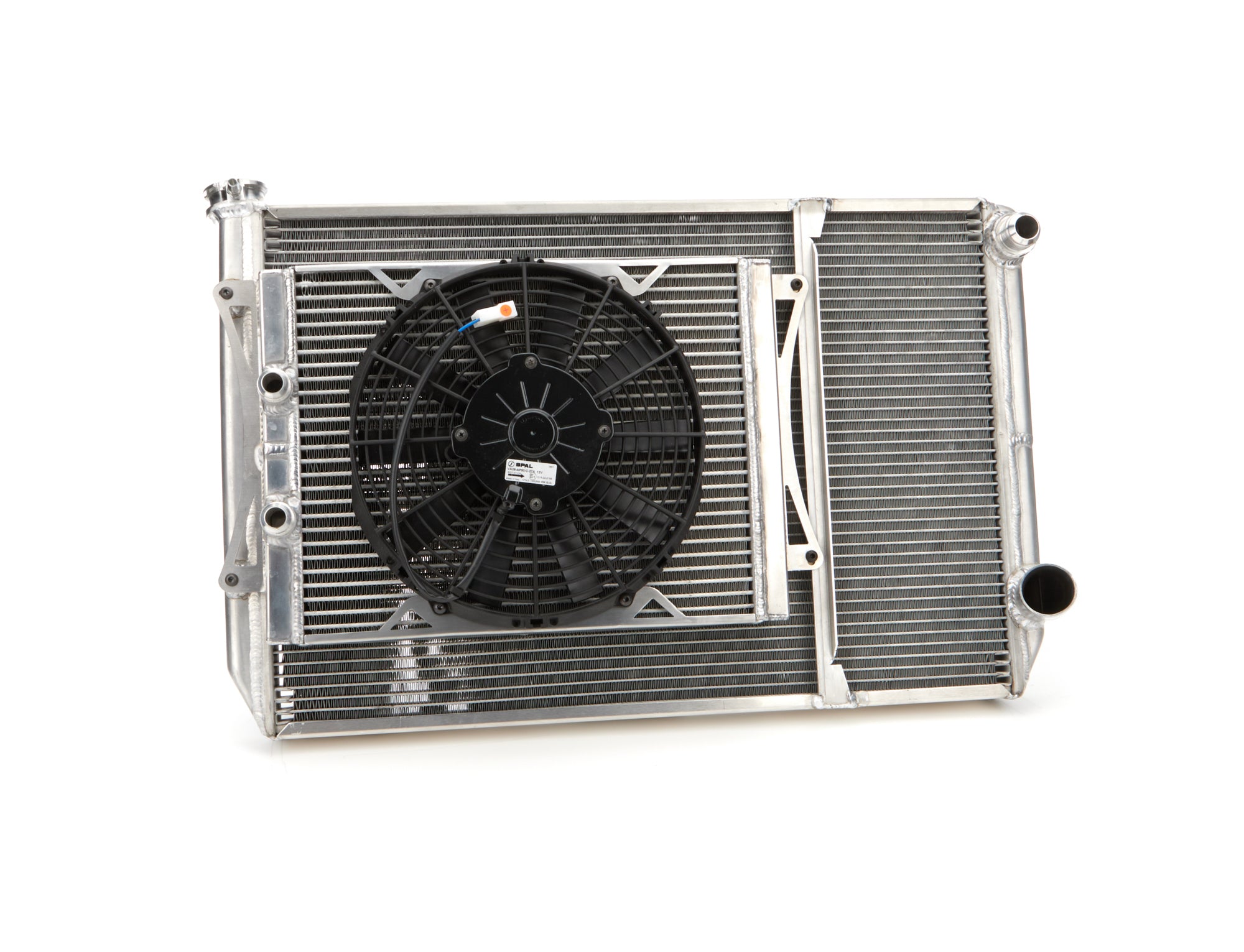 Fluidyne Radiator Dbl 29x18 W/Oil Cooler Fan w/ Fill Neck Radiators Radiators main image